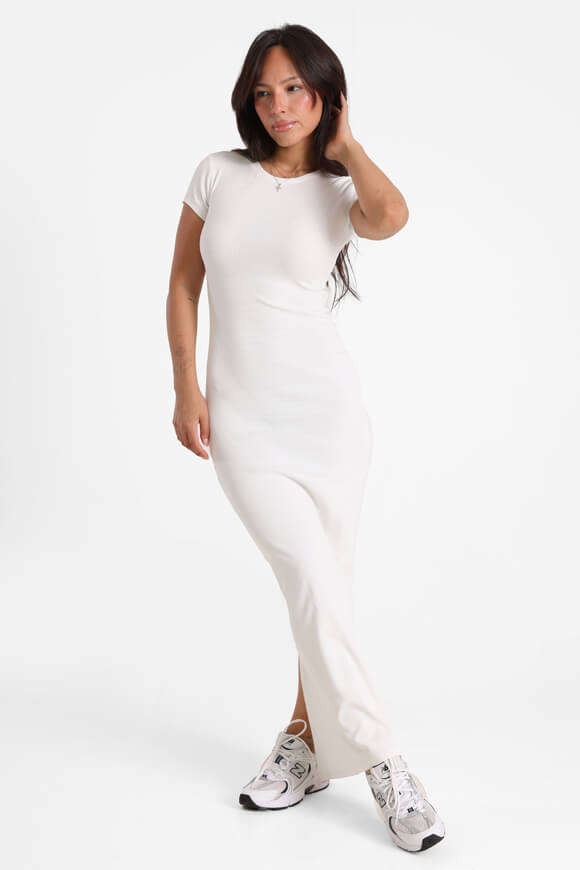Ribbed maxi dress - Offwhite