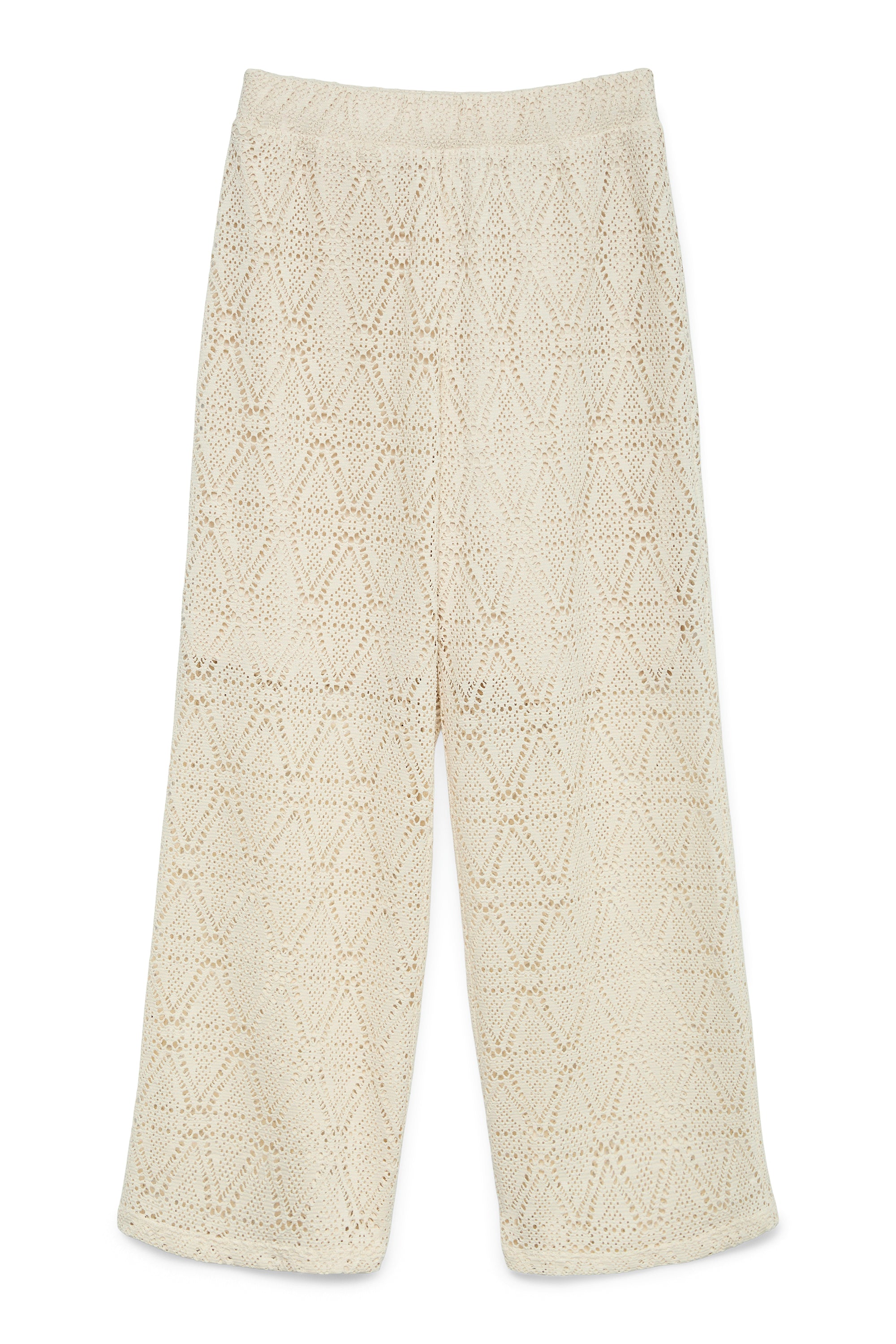VMMAYA pantalon avec motif ajouré - Birch