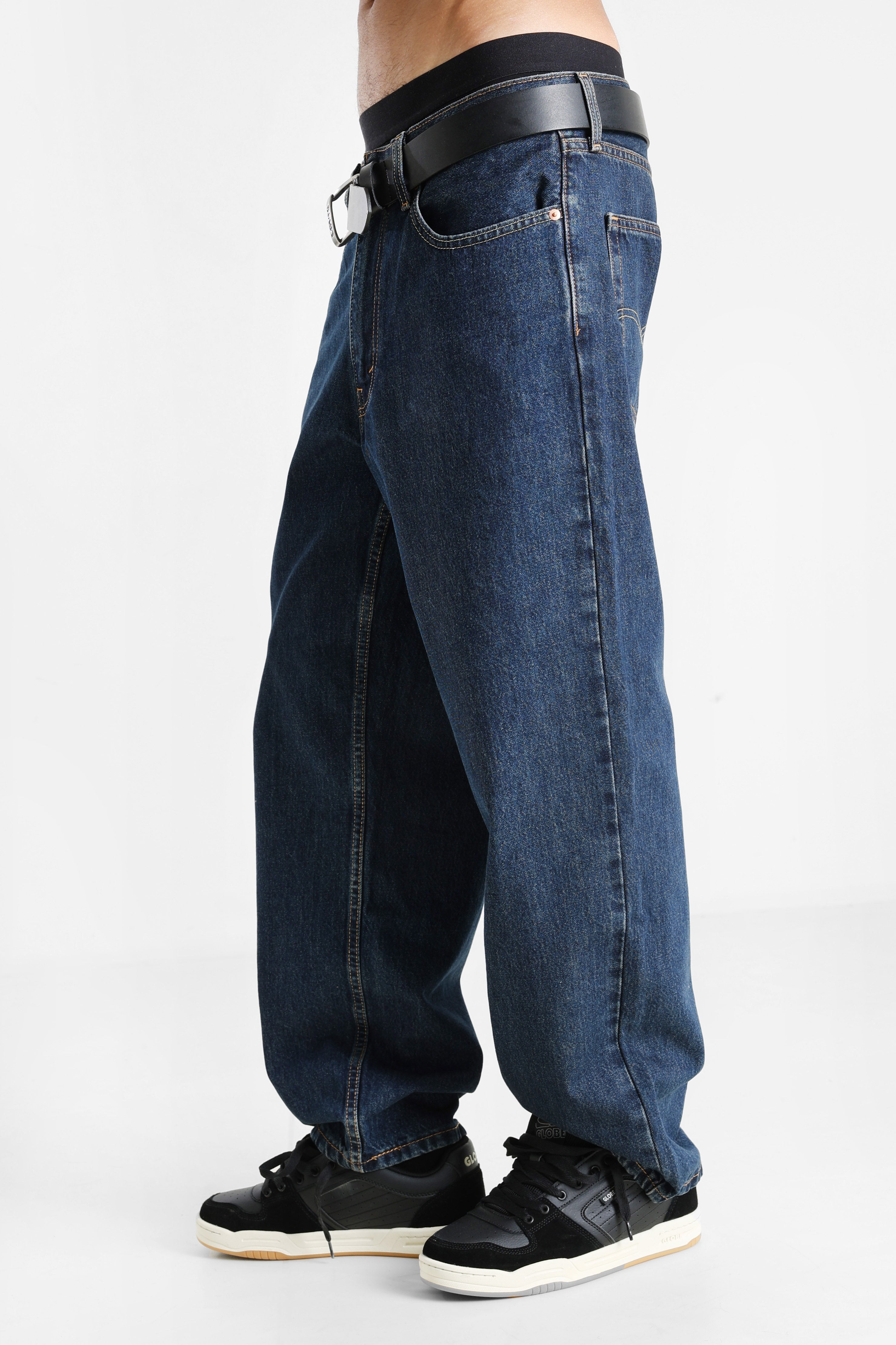 Levi's - 578 baggy fit jeans L32 - Dark Blue Denim