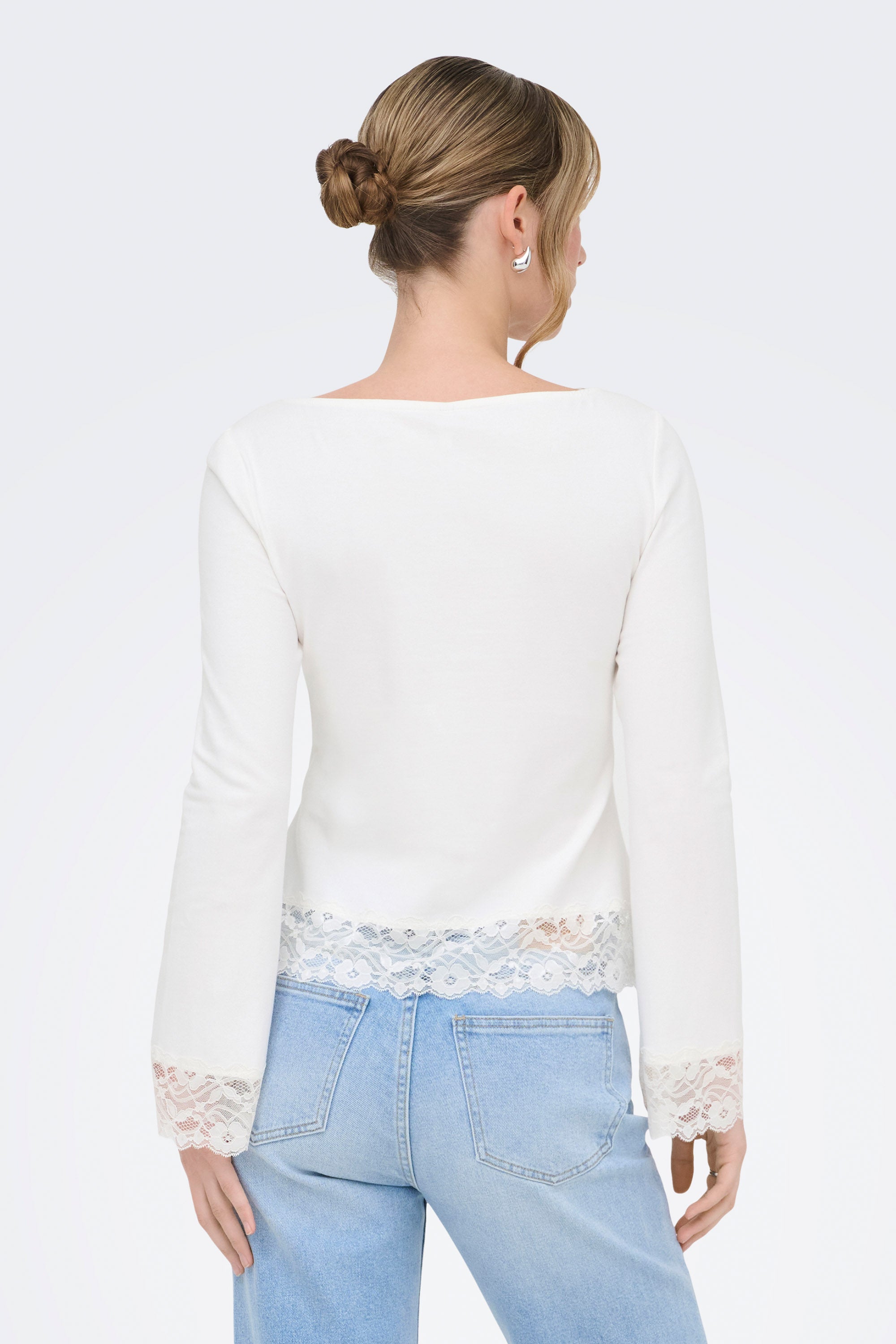 ONLLIVE Langarmshirt - Cloud Dancer