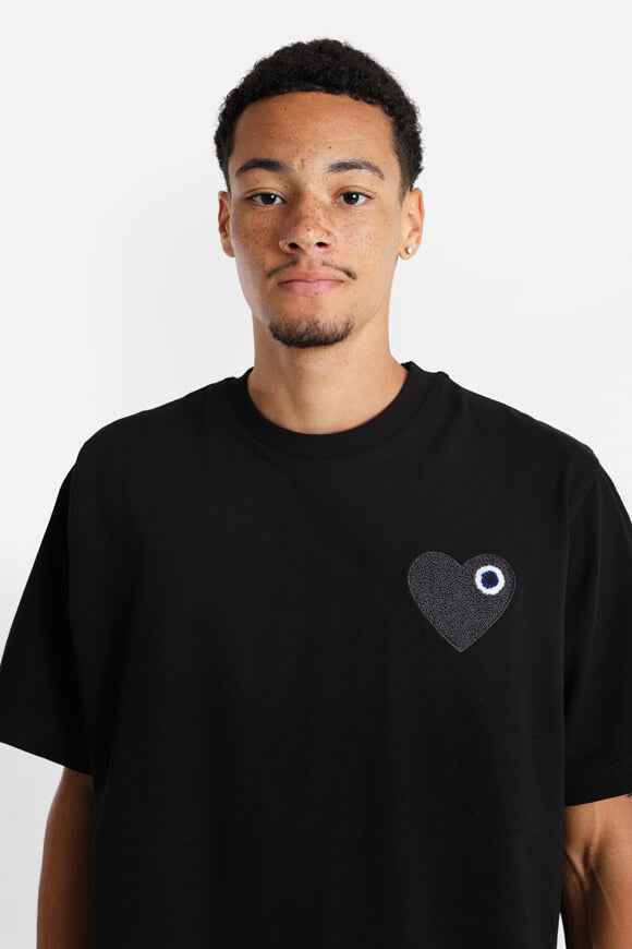 Maglietta Heart - Nero + antracite