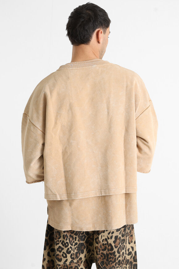 Sweatshirt ample - Beige