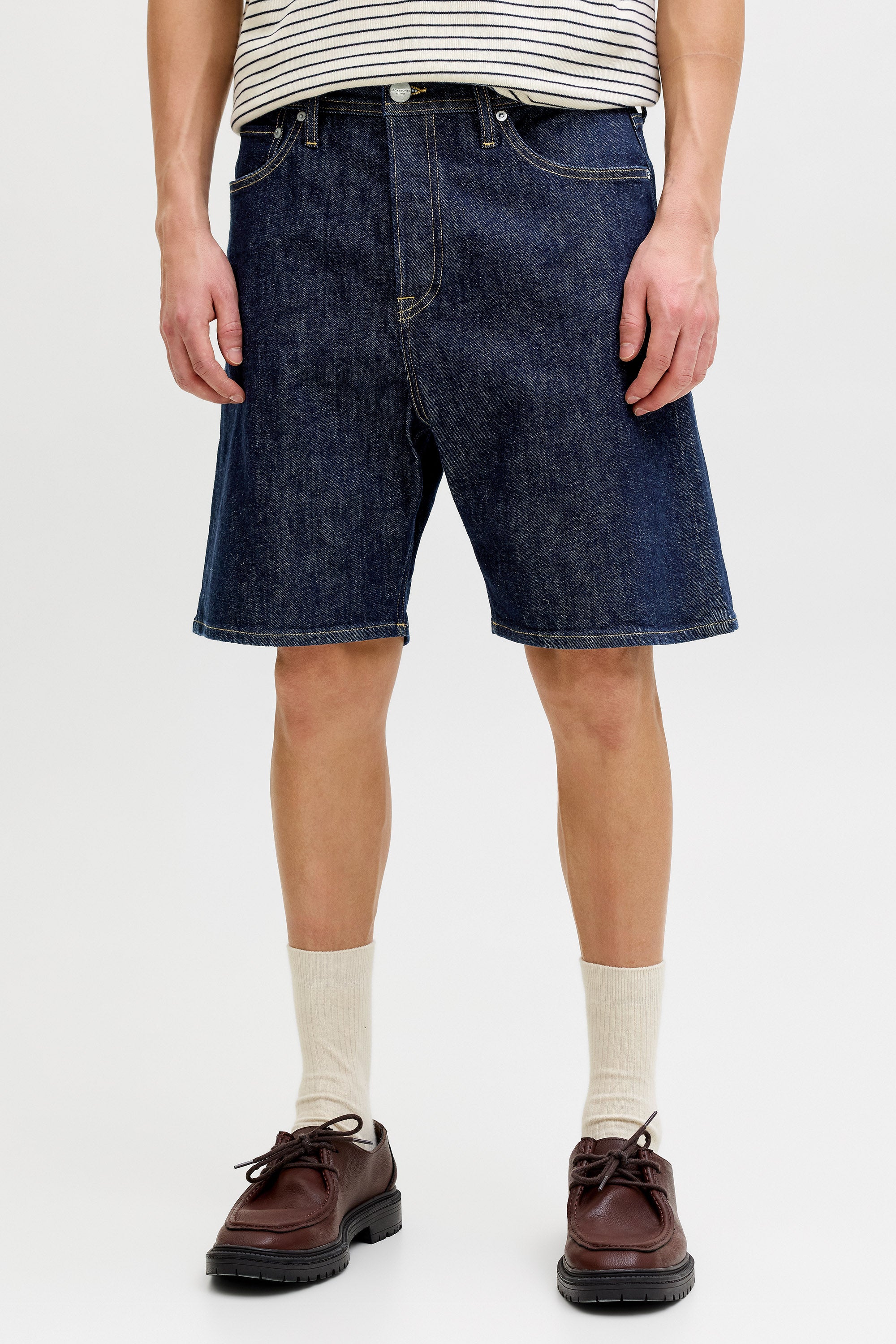 JJITONY Jeansshorts - Dark Blue