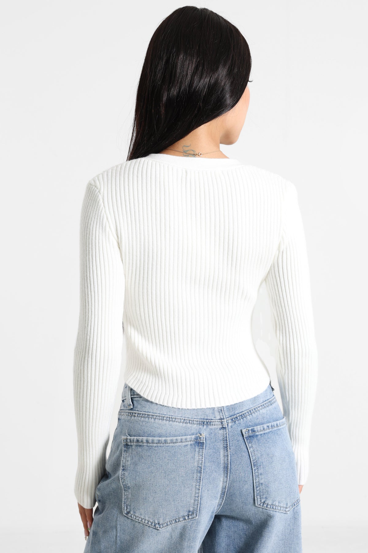 Crop Cardigan - Offwhite
