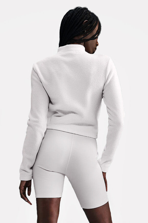 Frottee Crop Sweatshirt - Light Orewood Brown