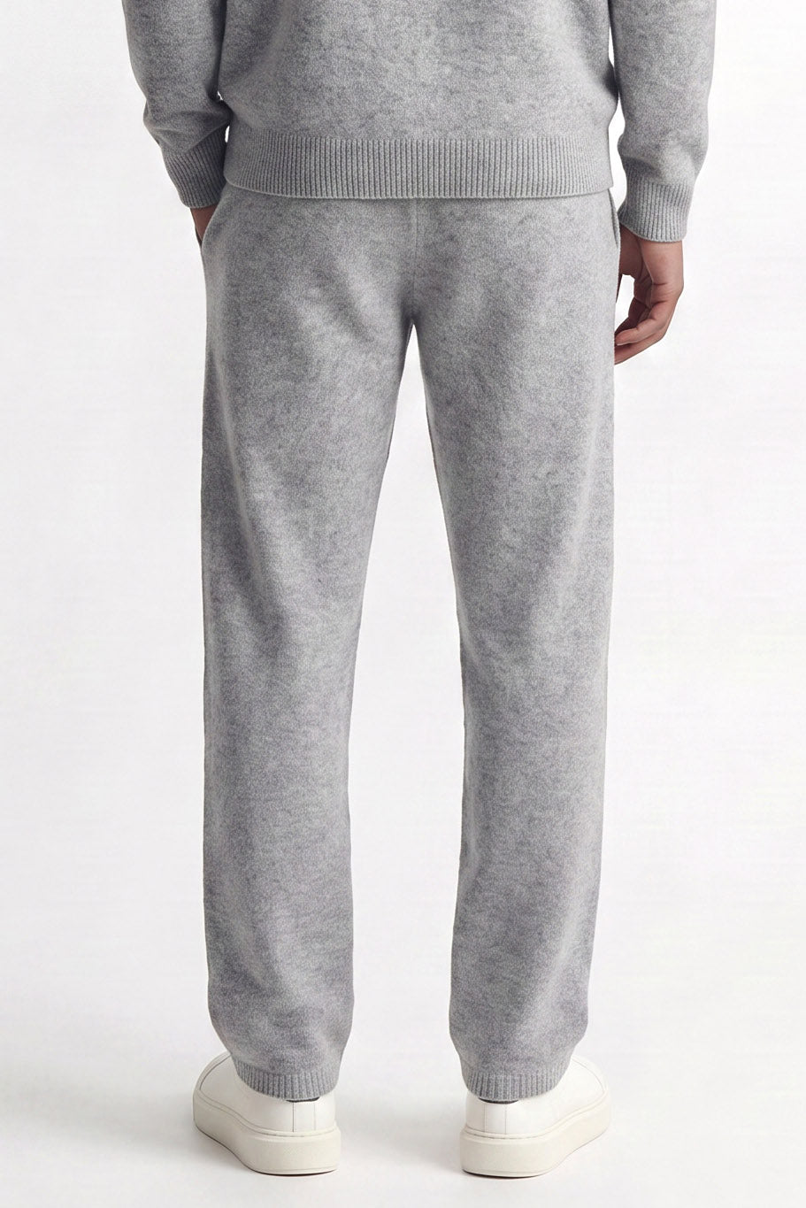 Pantaloni in maglia JPSTBILL - Light Grey Melange