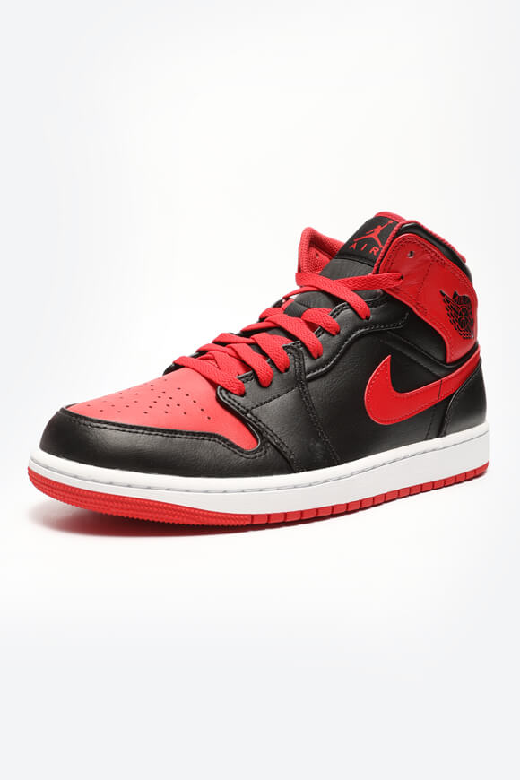 Air Jordan 1 Sneaker - Black + Fire Red