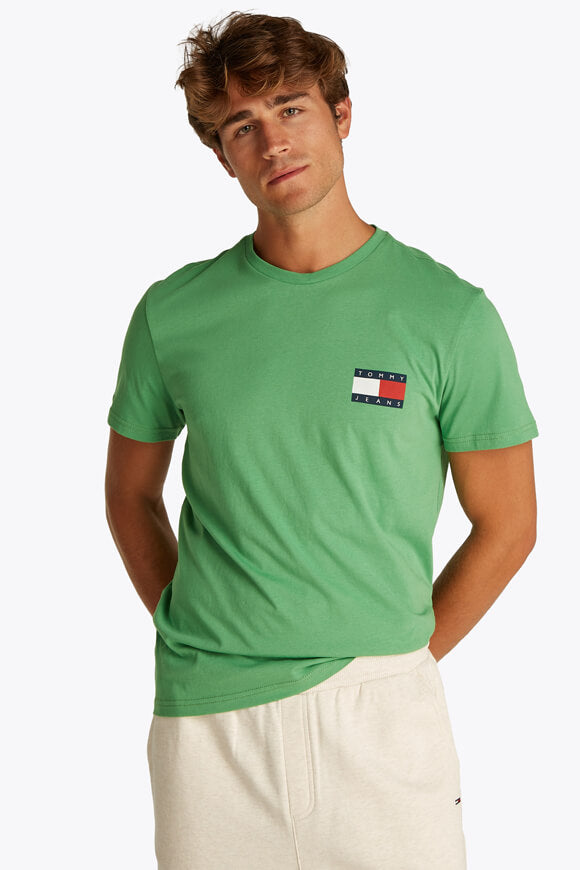 Essential Flag T-Shirt - Coastal Green