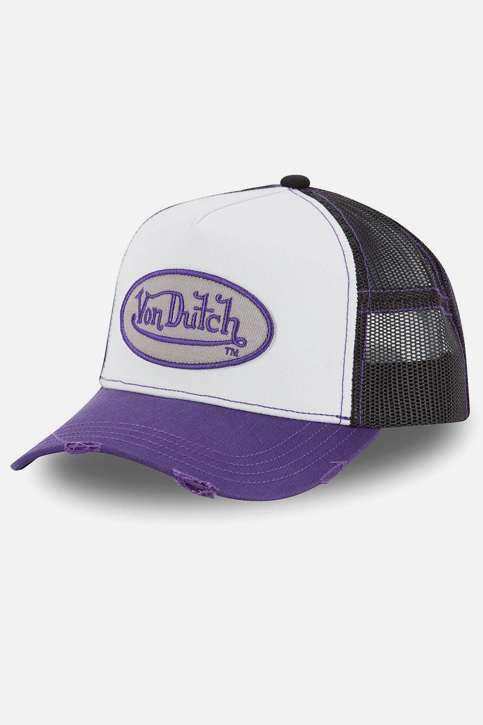 Trucker cap / snapback - White + Purple + Black