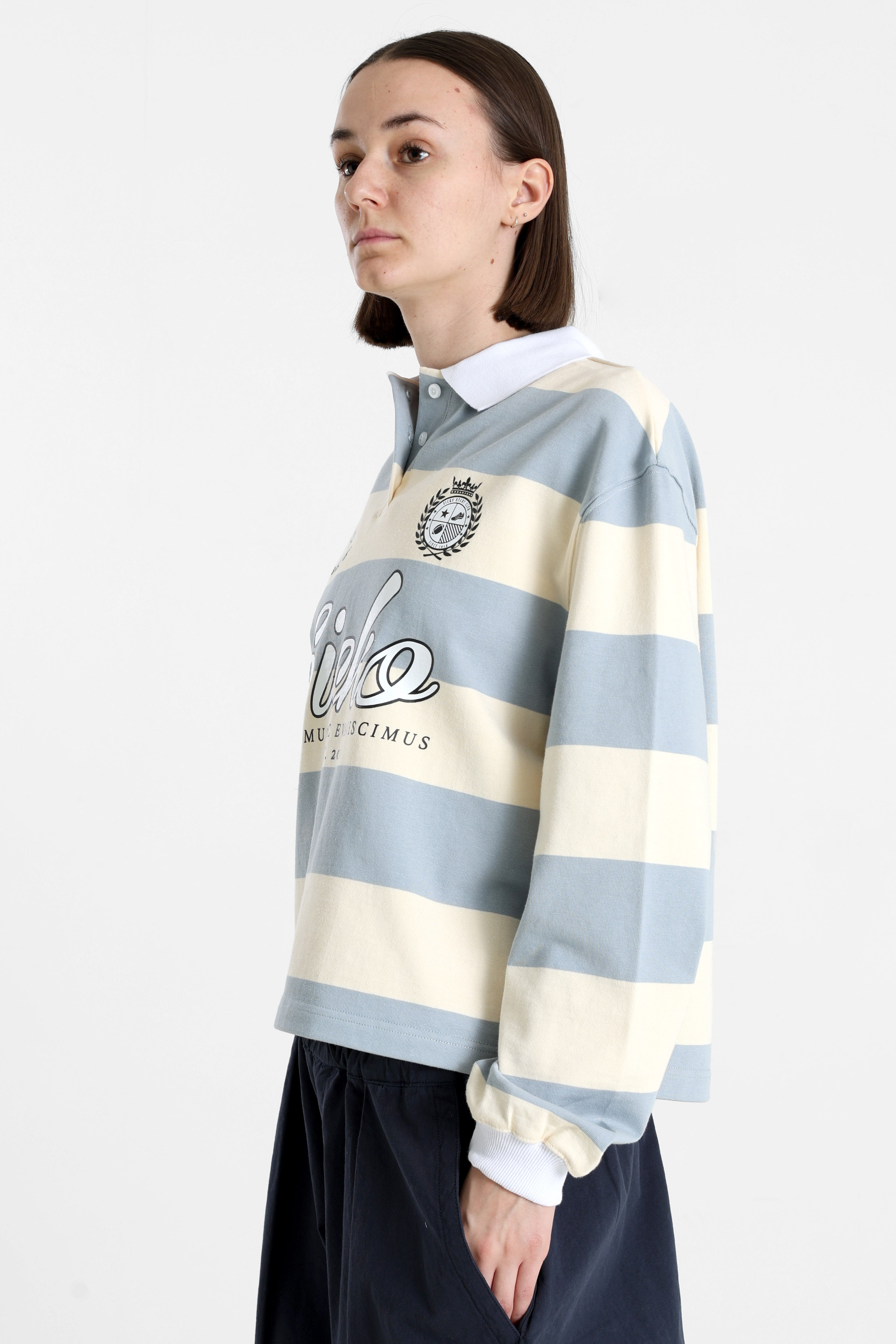 Sweatshirt - Bleu clair + Beige clair