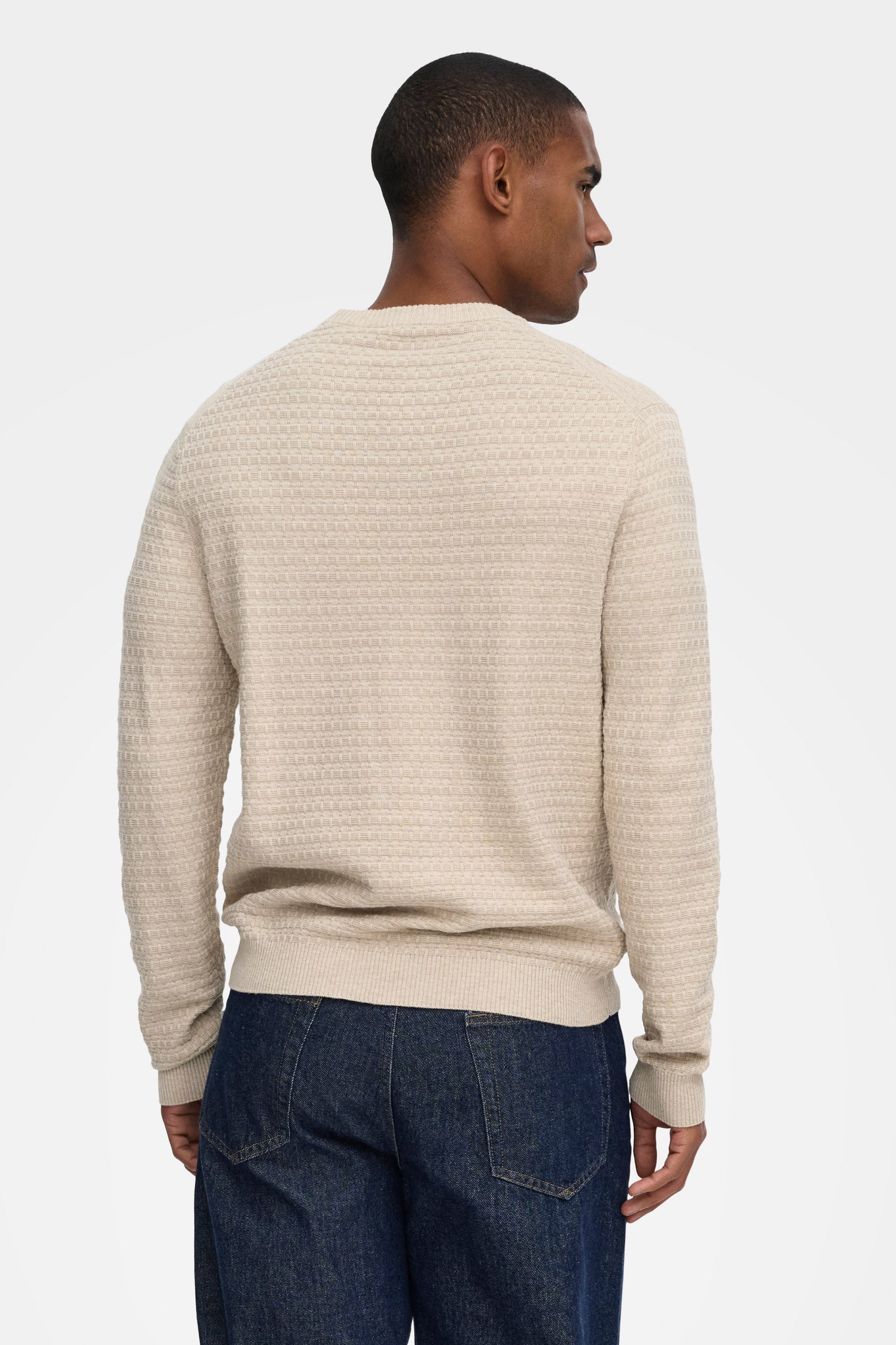 ONSLOUI maglione in maglia strutturata - Oatmeal
