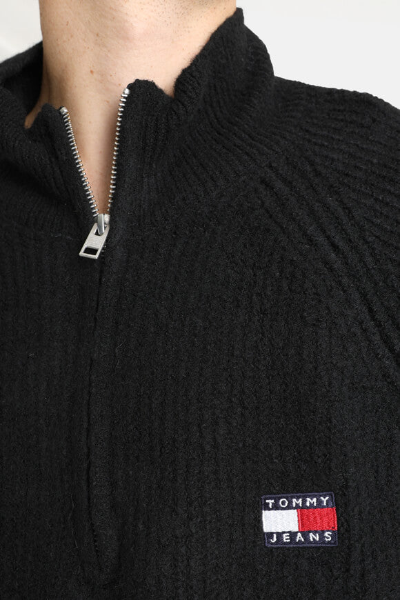 Pull en maille Raglan Badge - Black