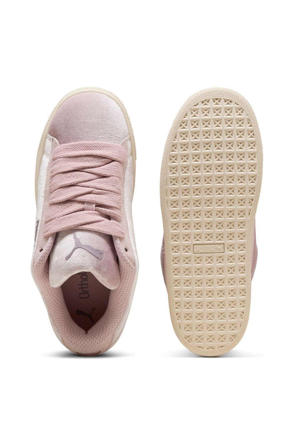 Suede XL Velvet Dream Sneaker - Mauve Mist + Alpine Snow