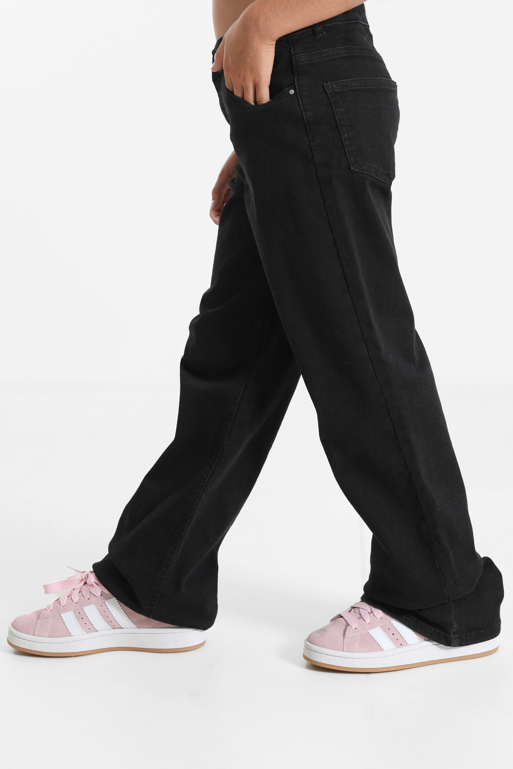 KOGMADISON Wide Leg Jeans - Washed Black