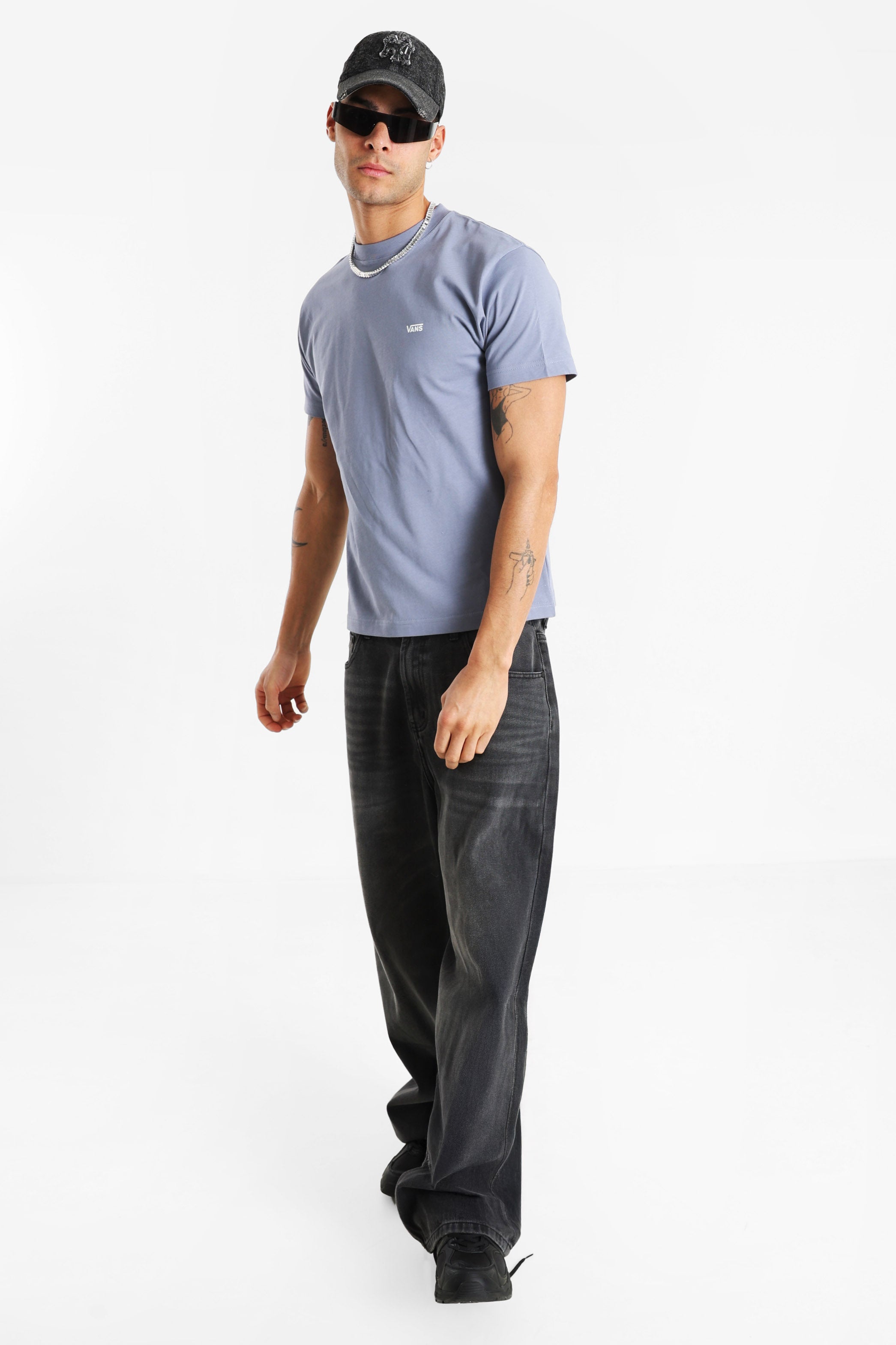 Left Chest T-Shirt - Glacial Slate