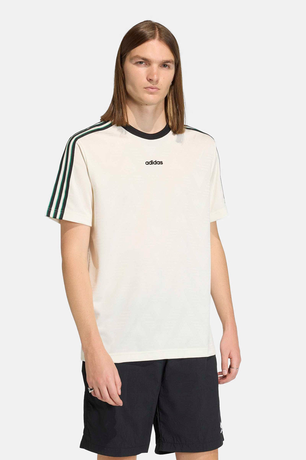 Jacquard Jersey T-Shirt - Offwhite