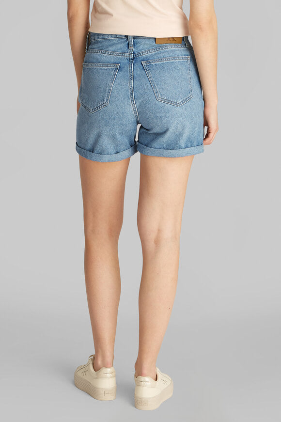 Mom Fit Jeanshorts - Light Blue Denim