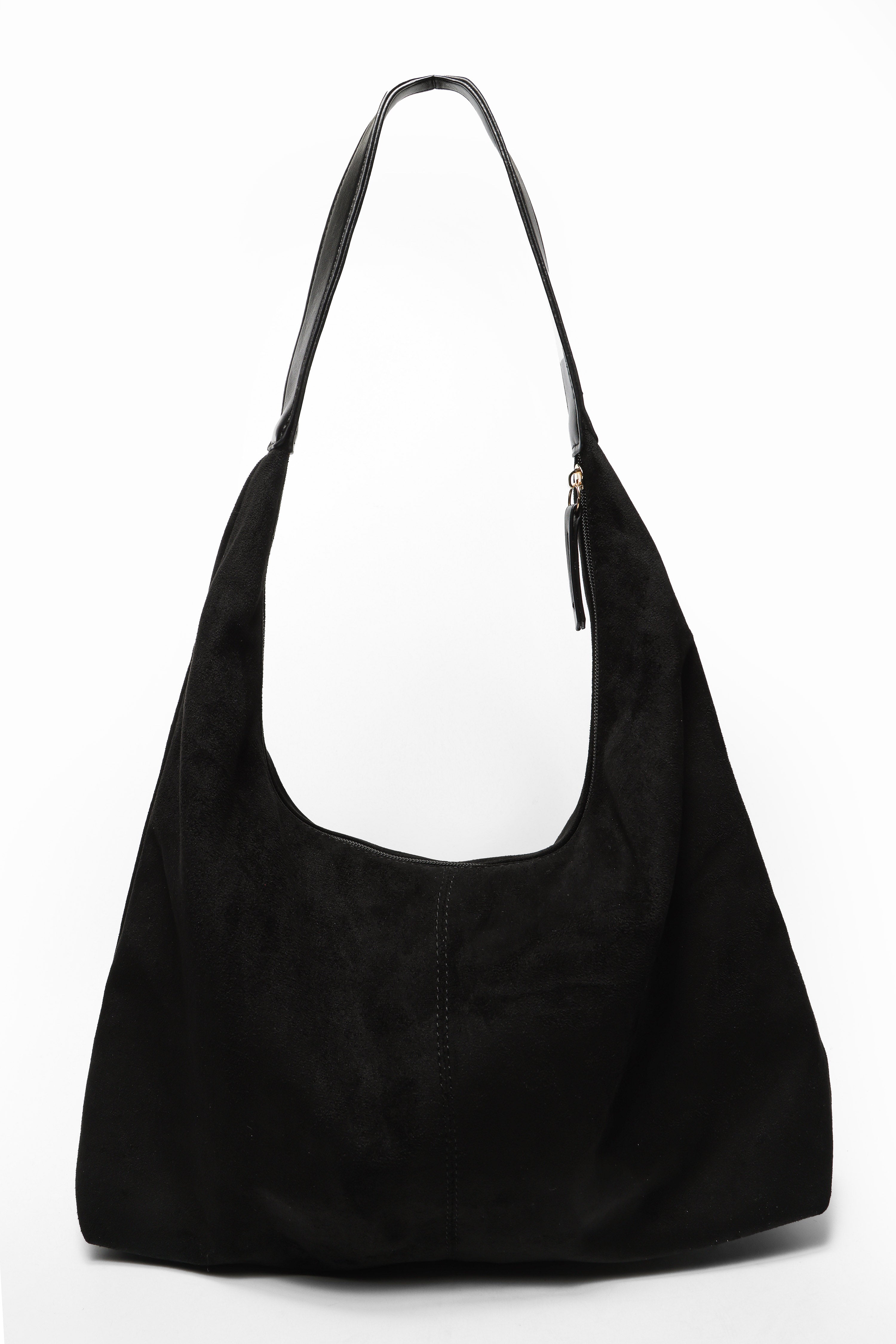 Kunstwildleder Handtasche - Black
