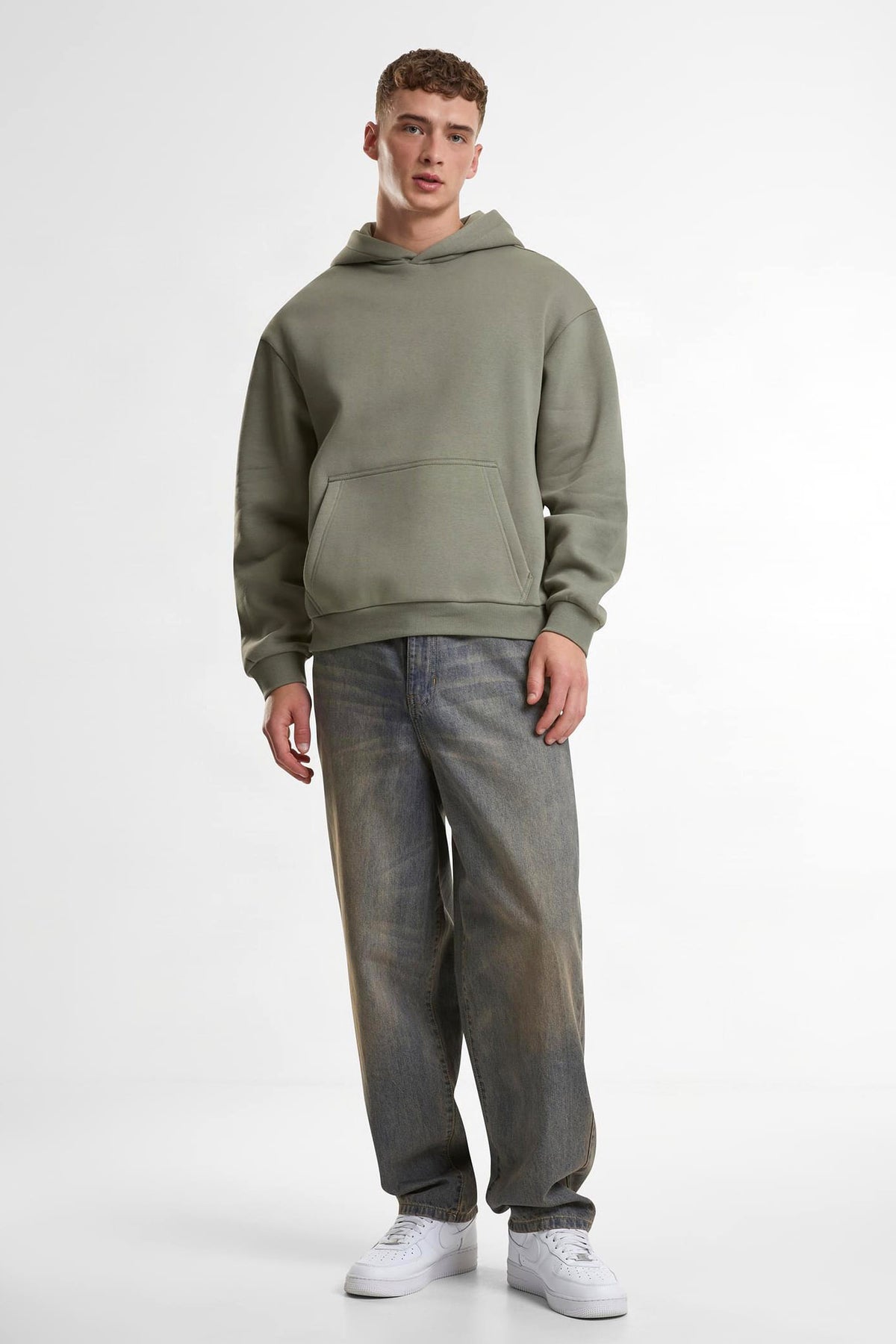 Fluffy Kapuzensweatshirt - Paleolive