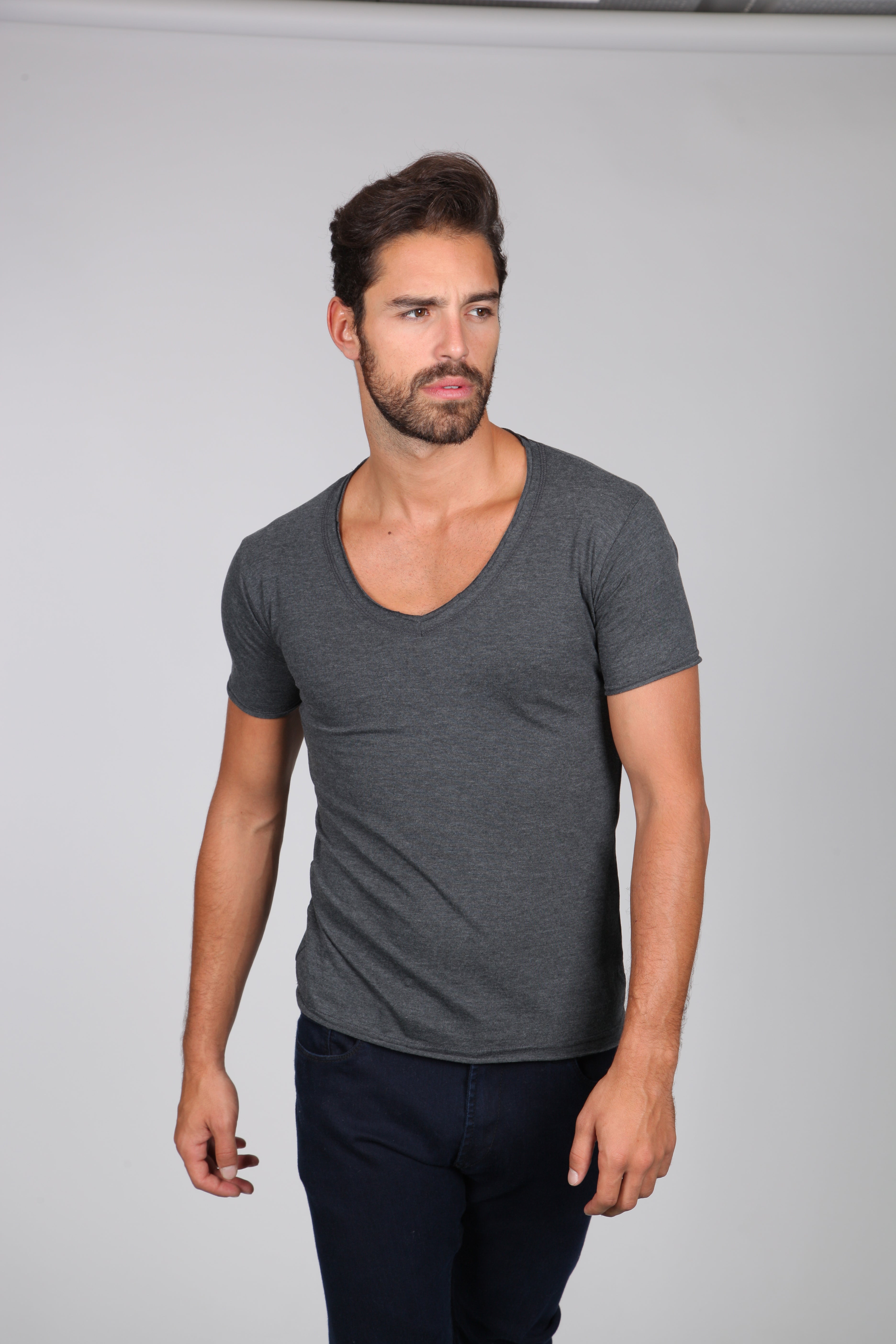 T-shirt - gris foncé chiné