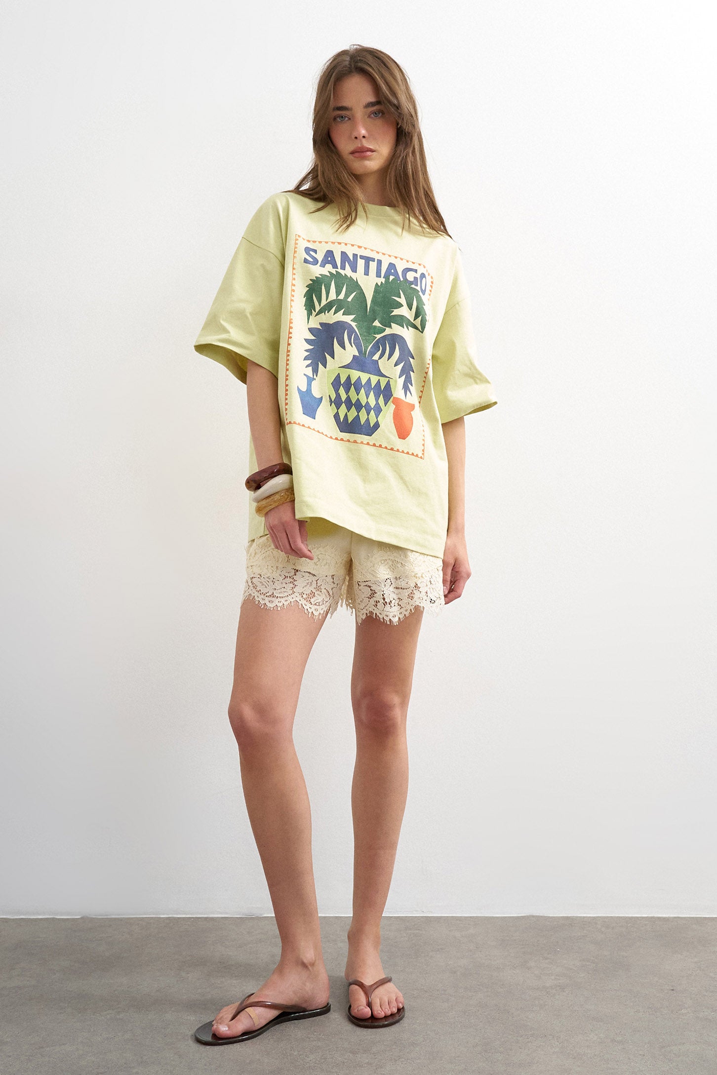 TSLAVA Oversize T-Shirt - Lime Green
