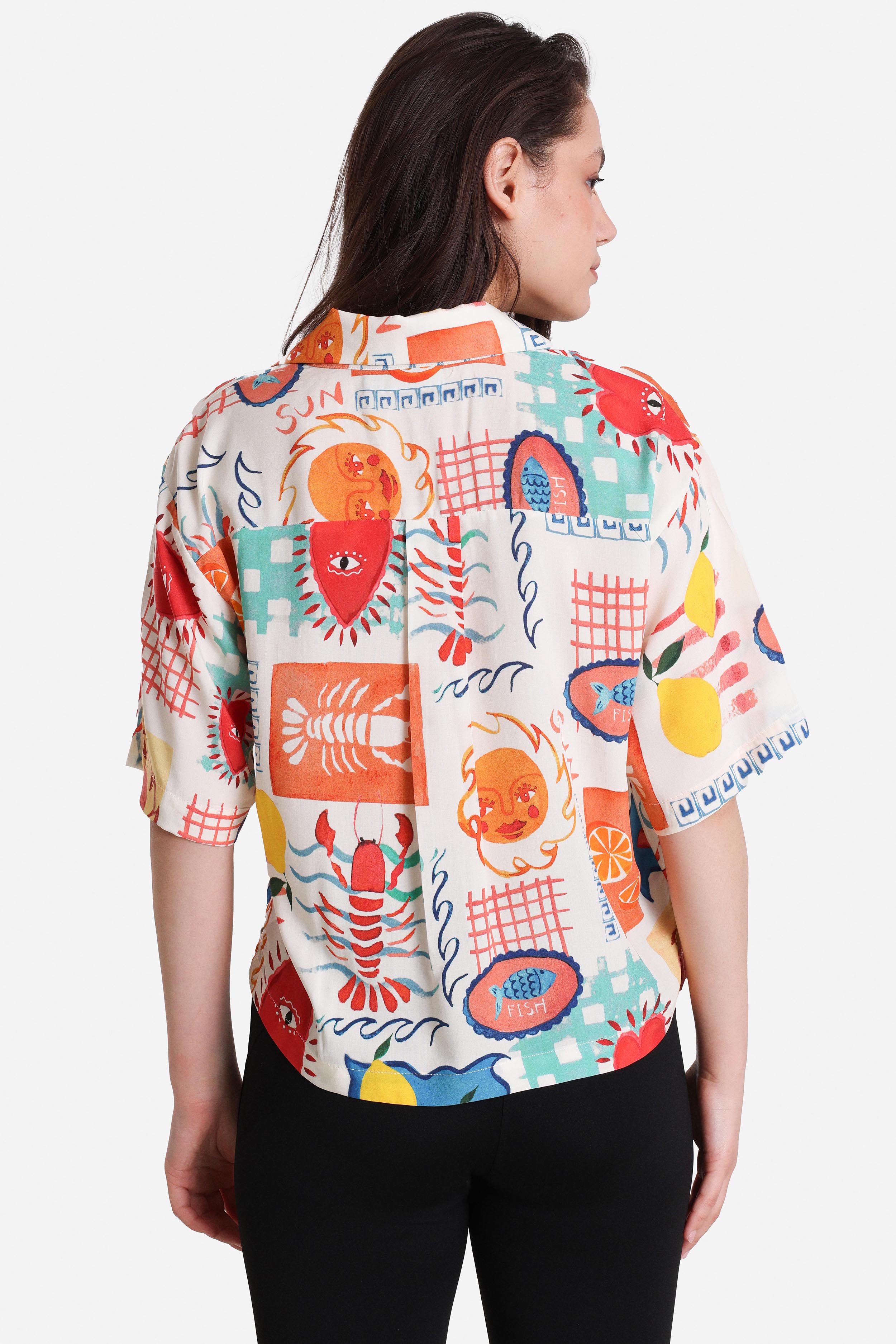 PCKLARISA shirt - Eggnog