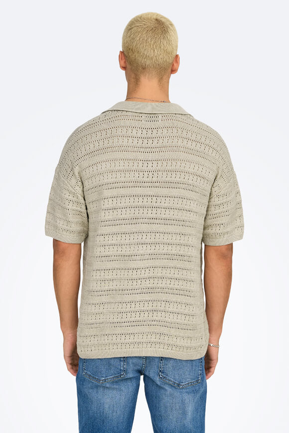 Polo Grayson in maglia - Silver Lining