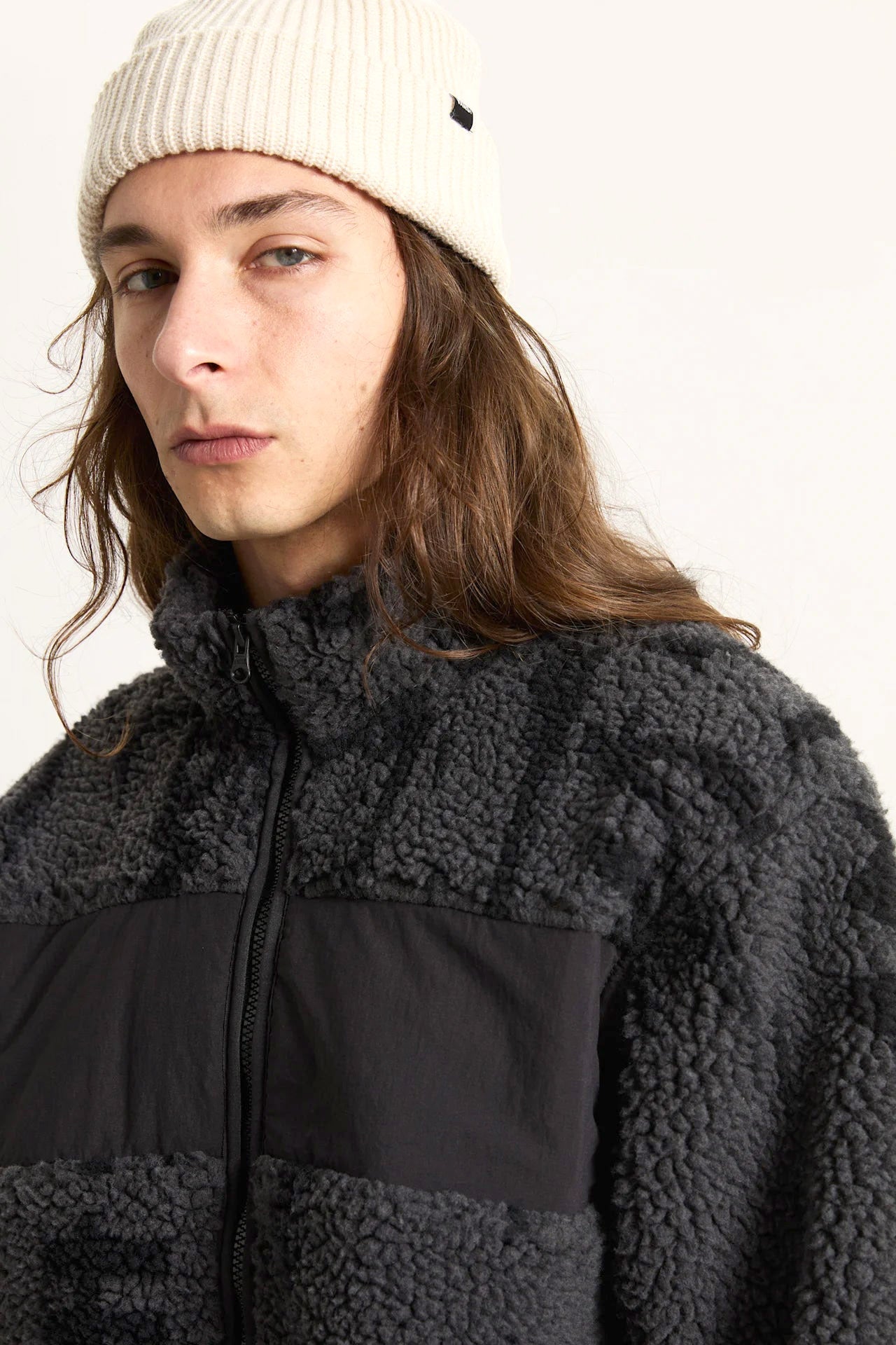 Sherpa Jacke - Asphalt