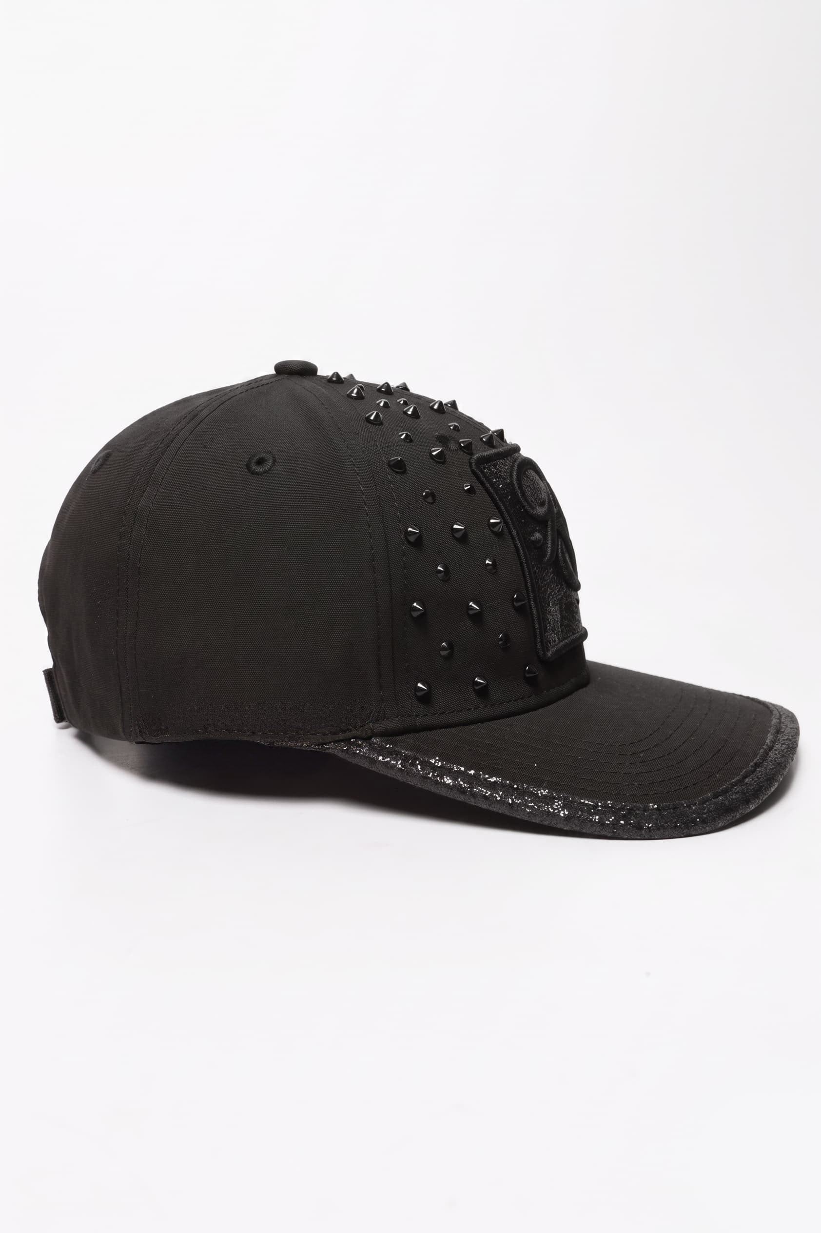 Cap mit Nieten / Clipback  - Black