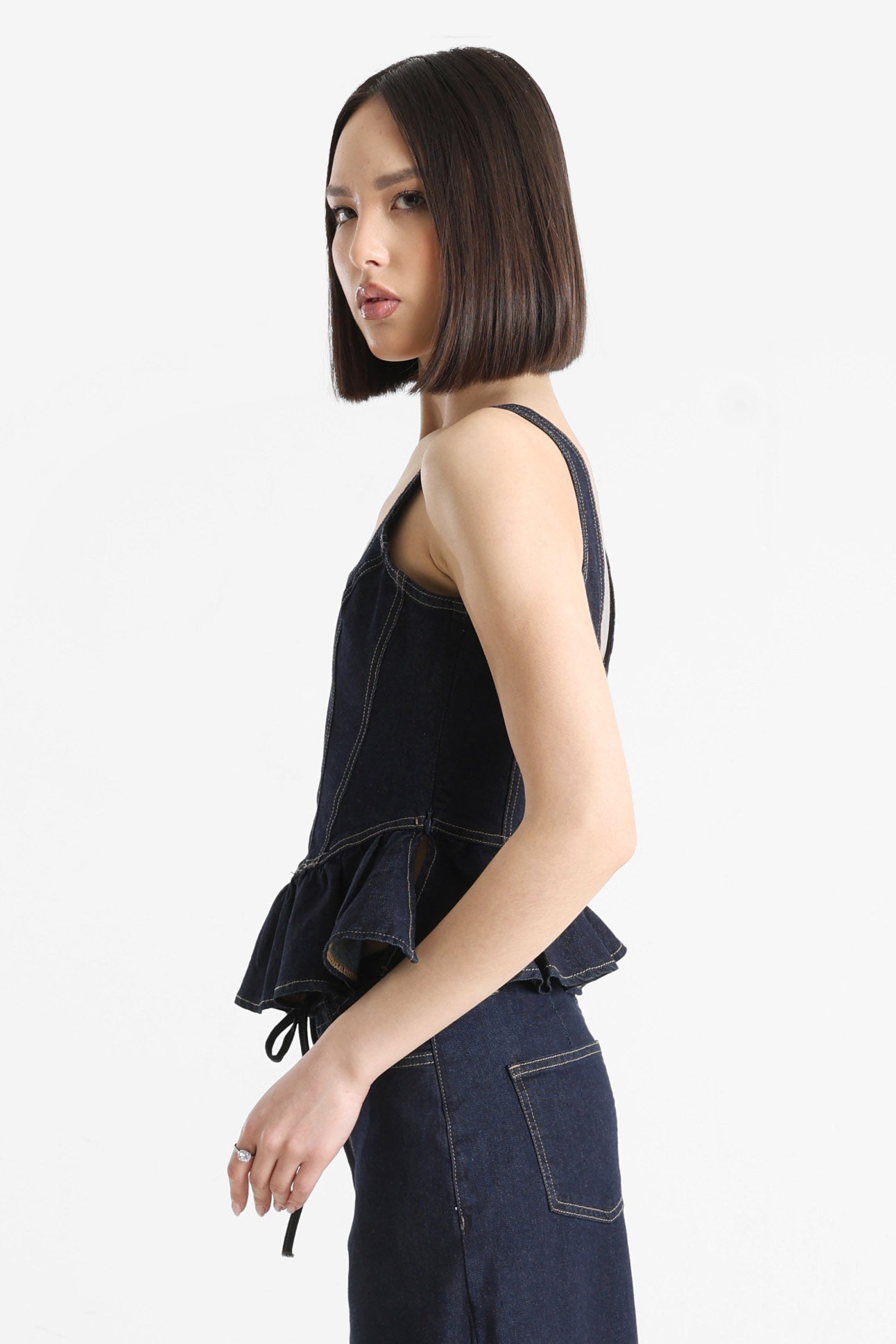 Jeans Top - Dunkelblau