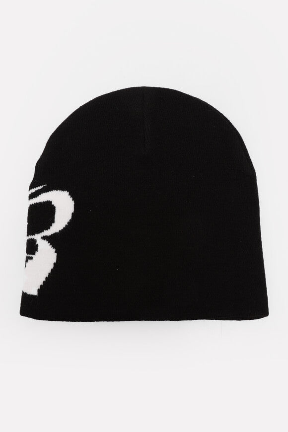 Beanie - Schwarz + Weiss