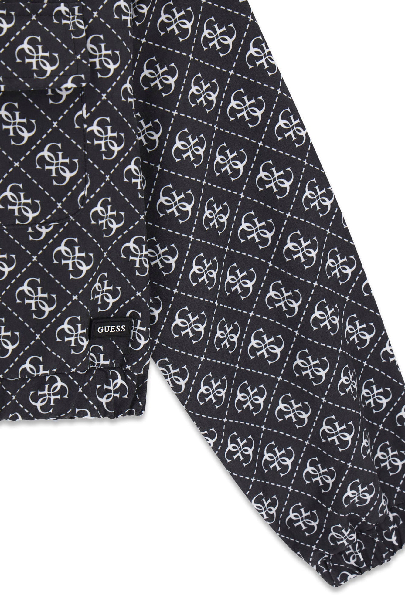 Crop Windbreaker - Black