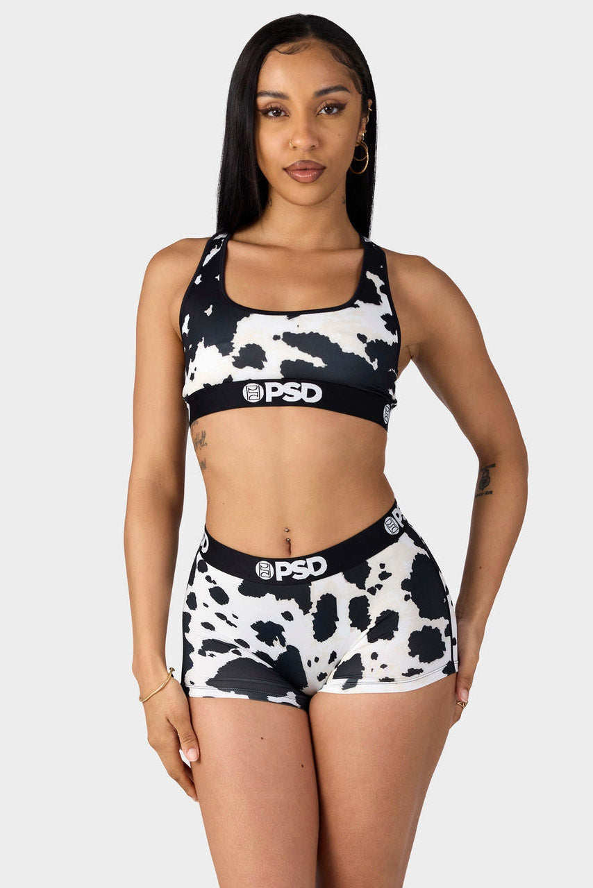 Bralette de sport - Black + White