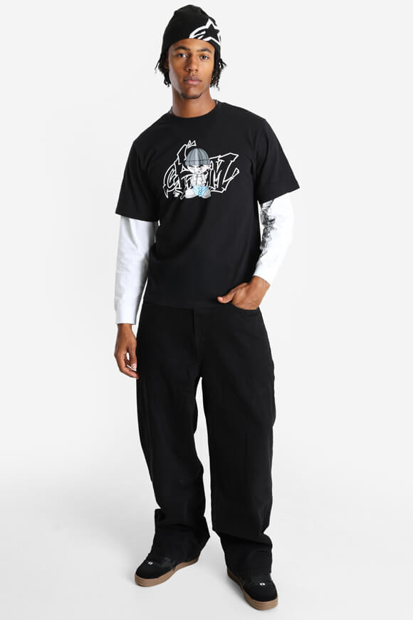 T-shirt à manches longues - Black + White