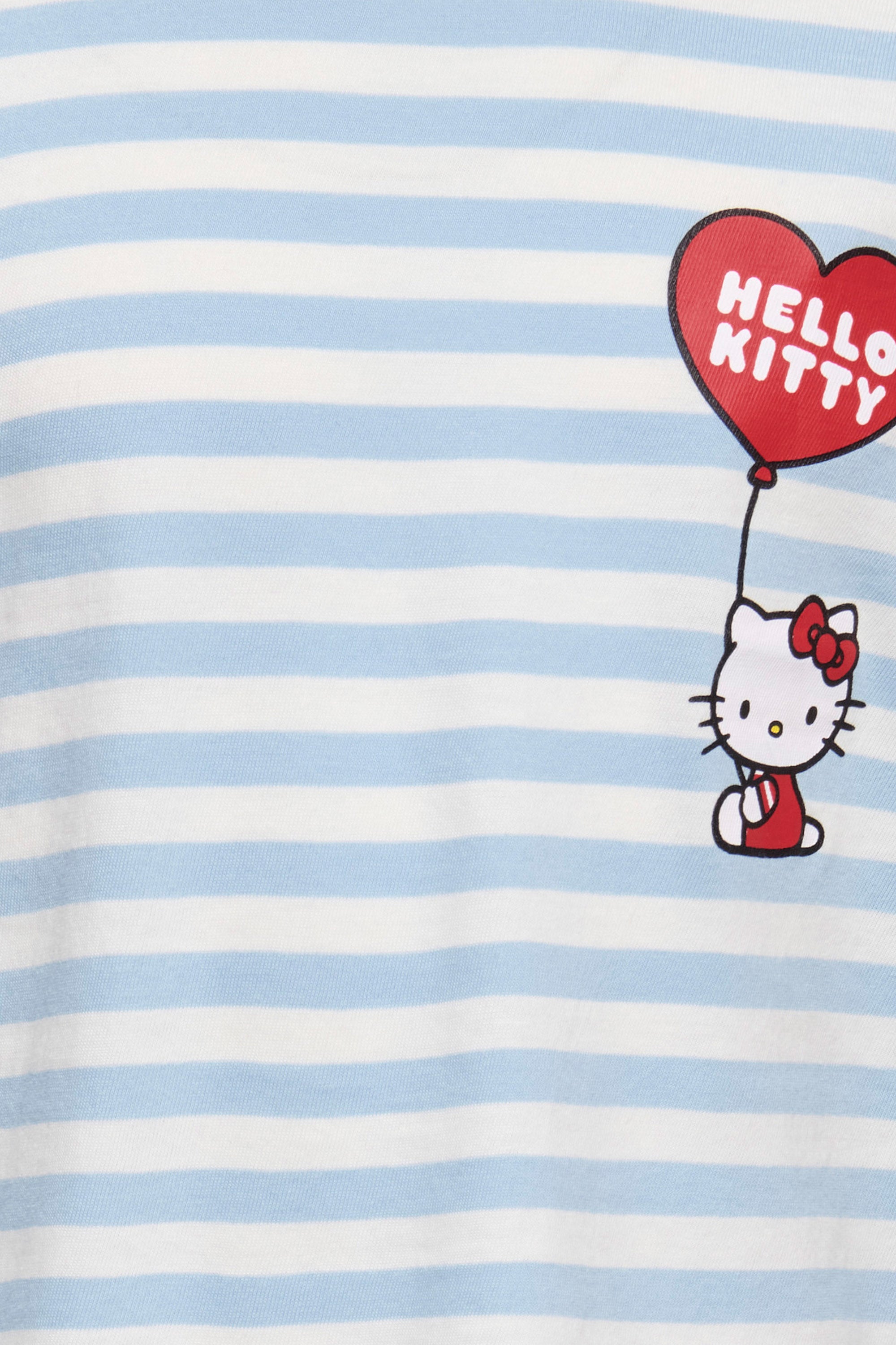 KMGHELLO Kids langarmshirt - Tofu + Soft Chambray Stripes