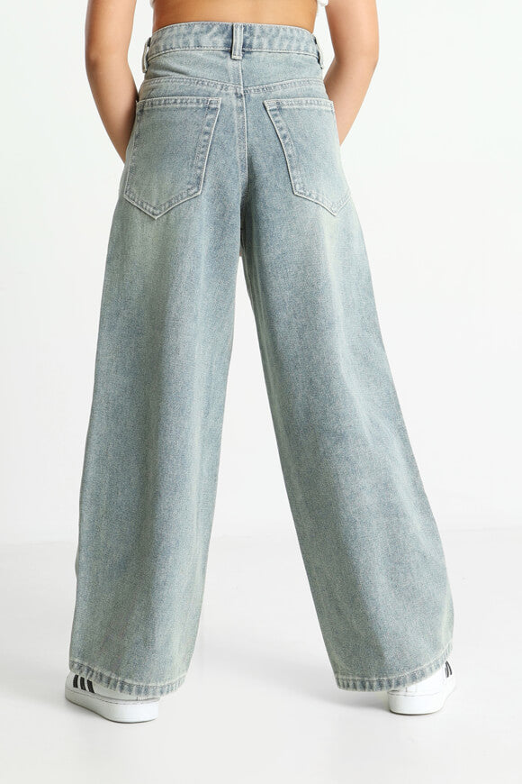 Baggy Fit Jeans - Blau Used