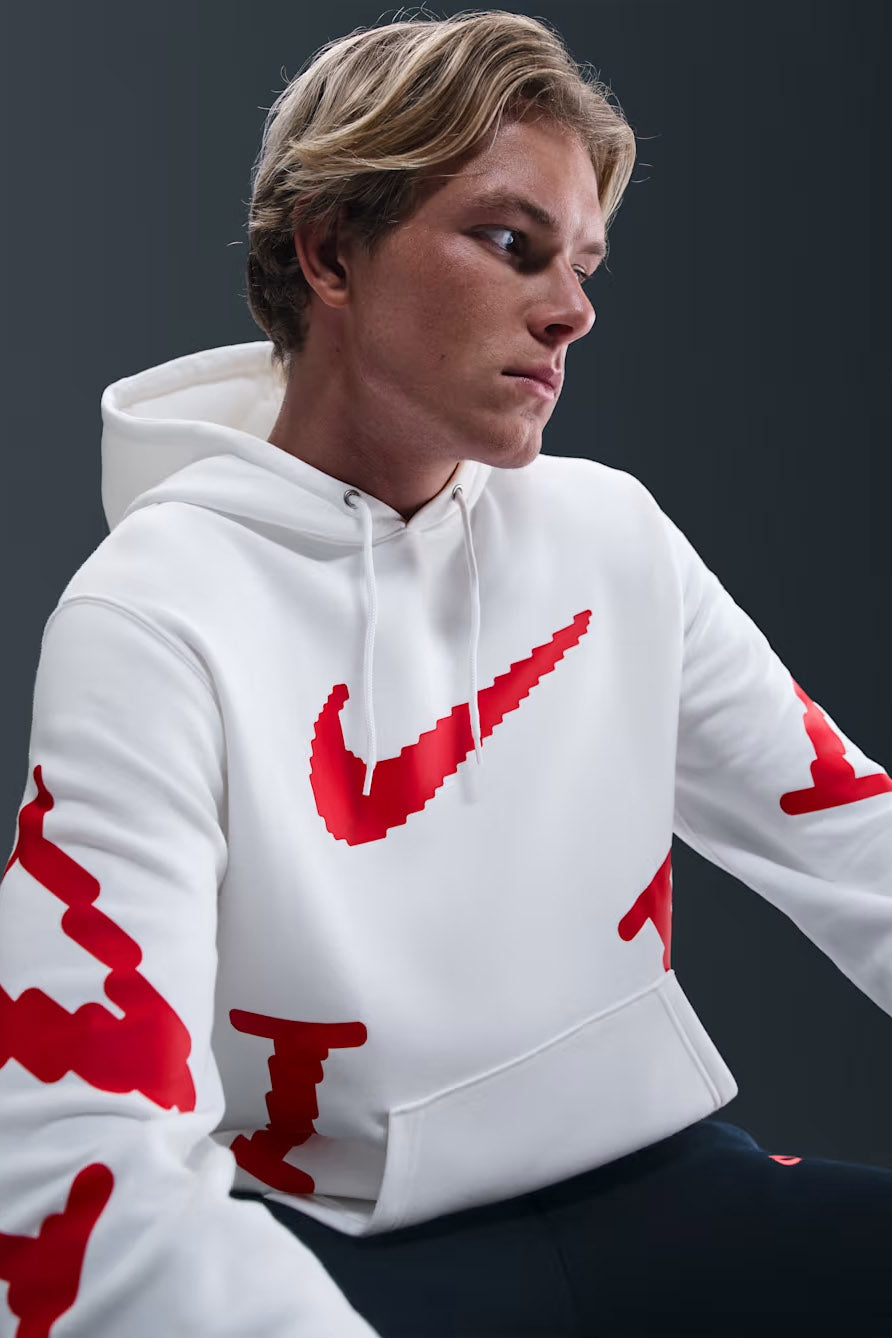 Sportswear Club Fleece hooded sweatshirt - White