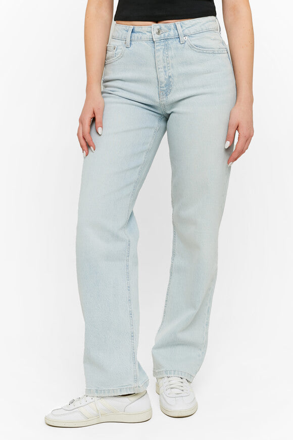 Straight Leg Jeans - Light Blue Denim