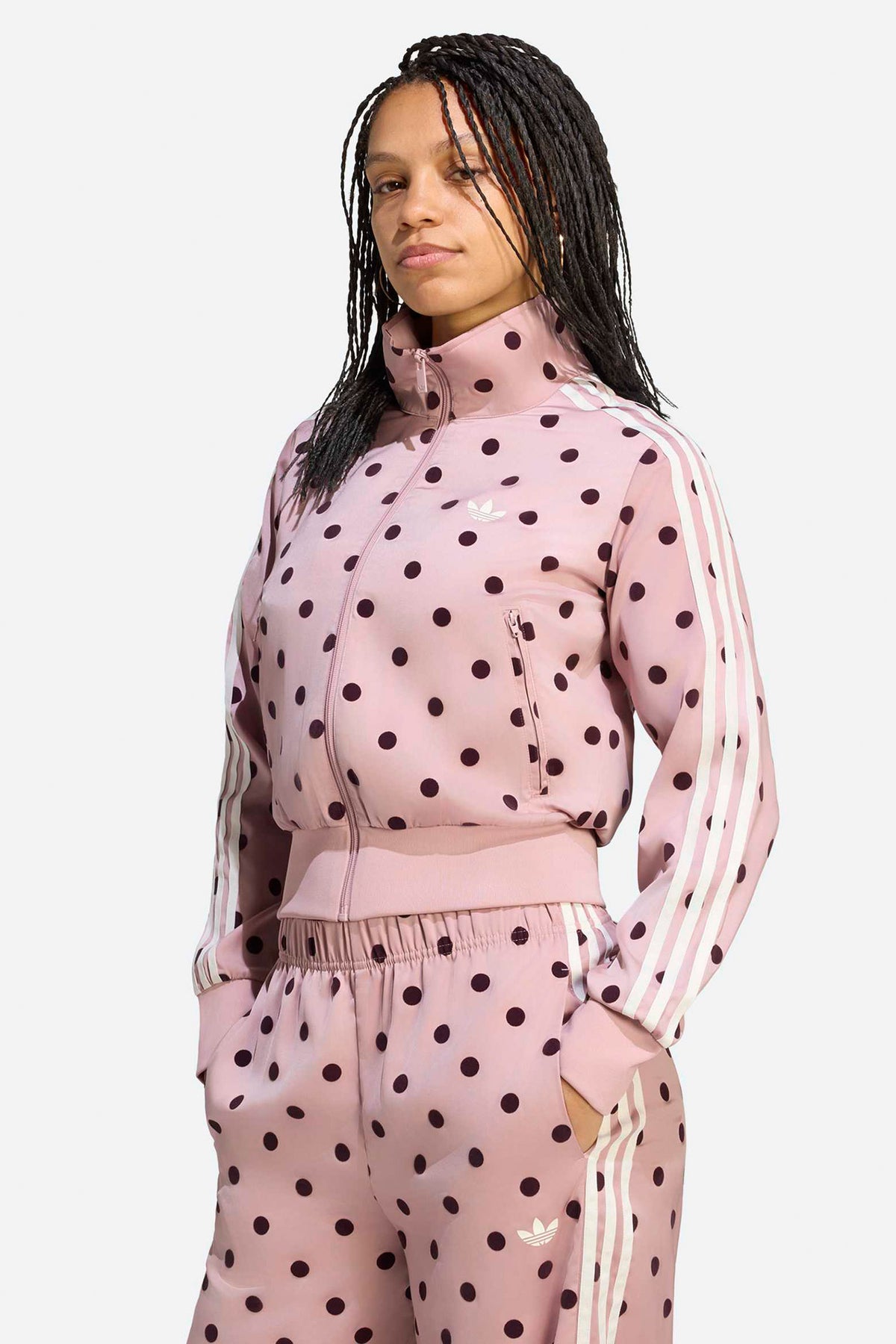 Veste de survêtement satinée - Dual Lilac