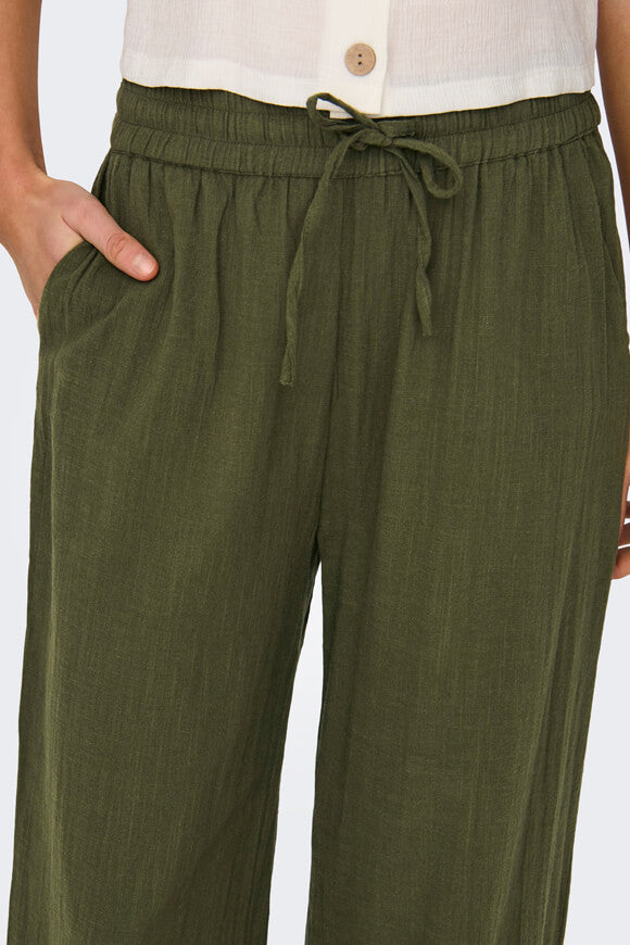 Pantaloni in tessuto Tiziana - Grape Leaf