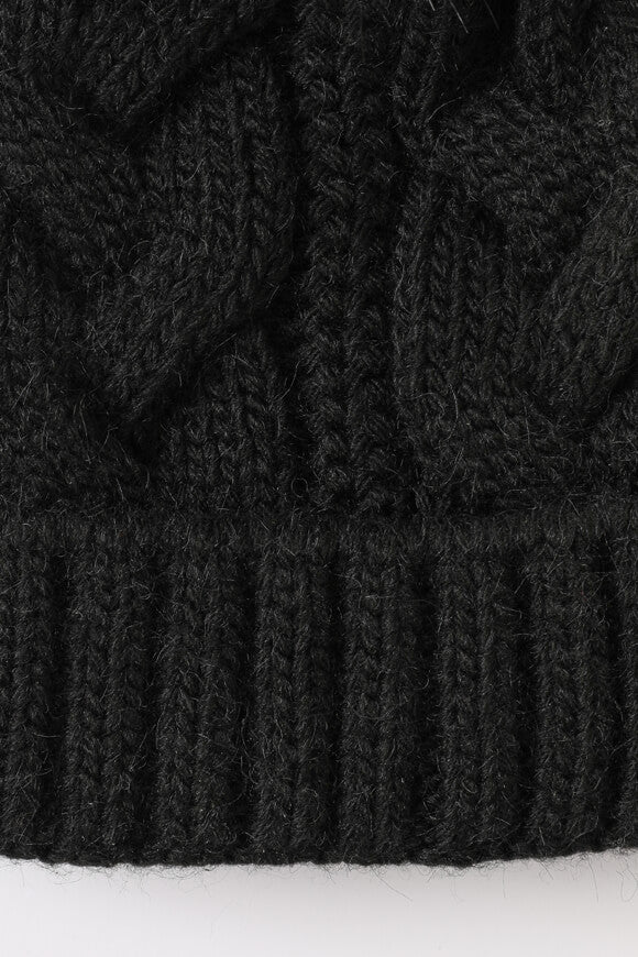 Pom-pom beanie - Black