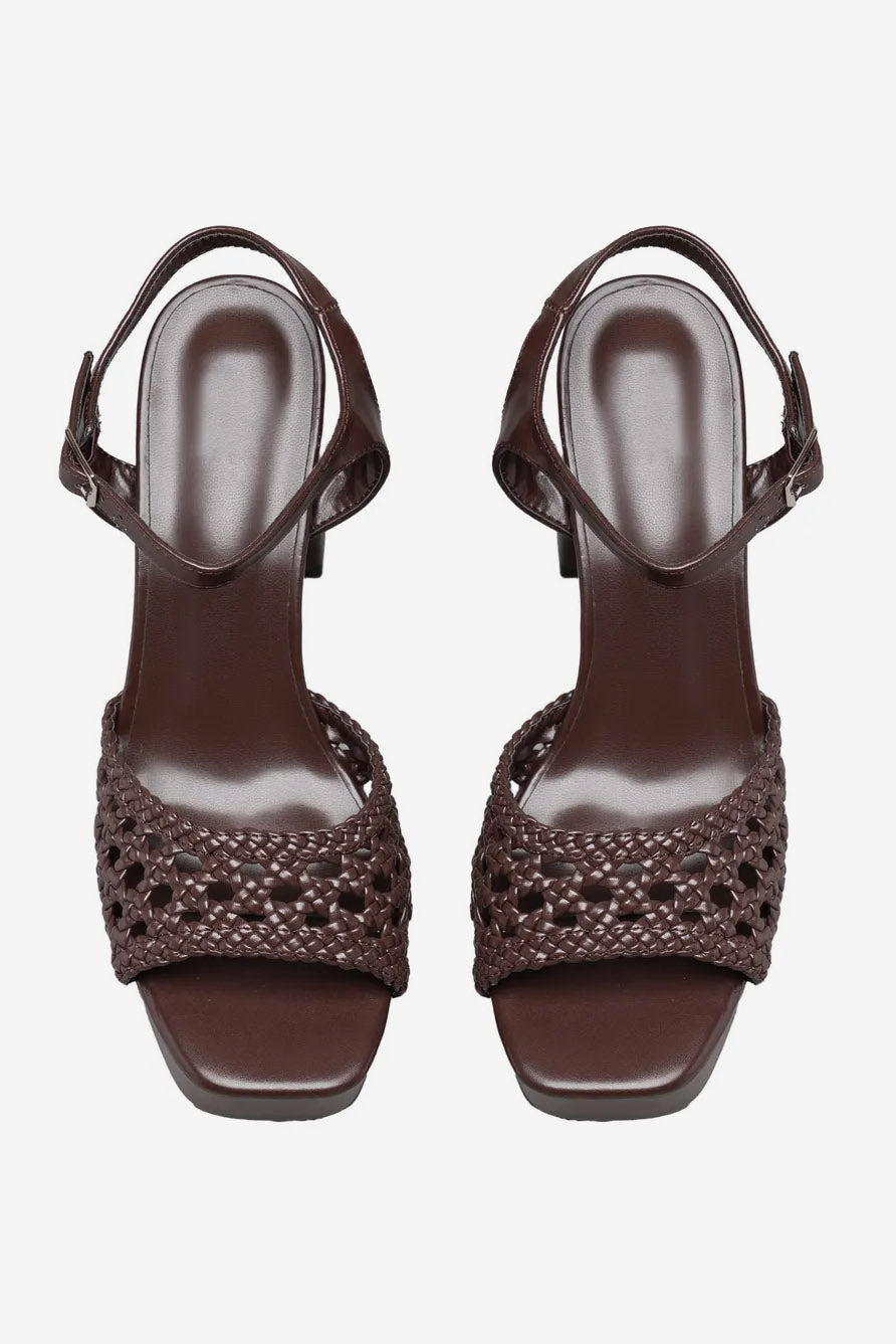 Plateau Sandalen - Dark Brown