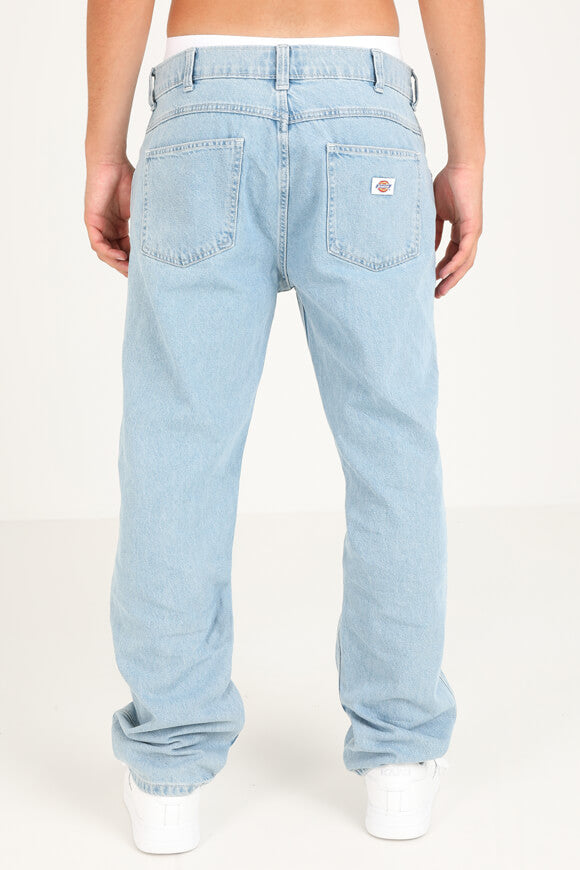 Houston Relaxed Straight Fit Jeans - Vintage Aged Blue