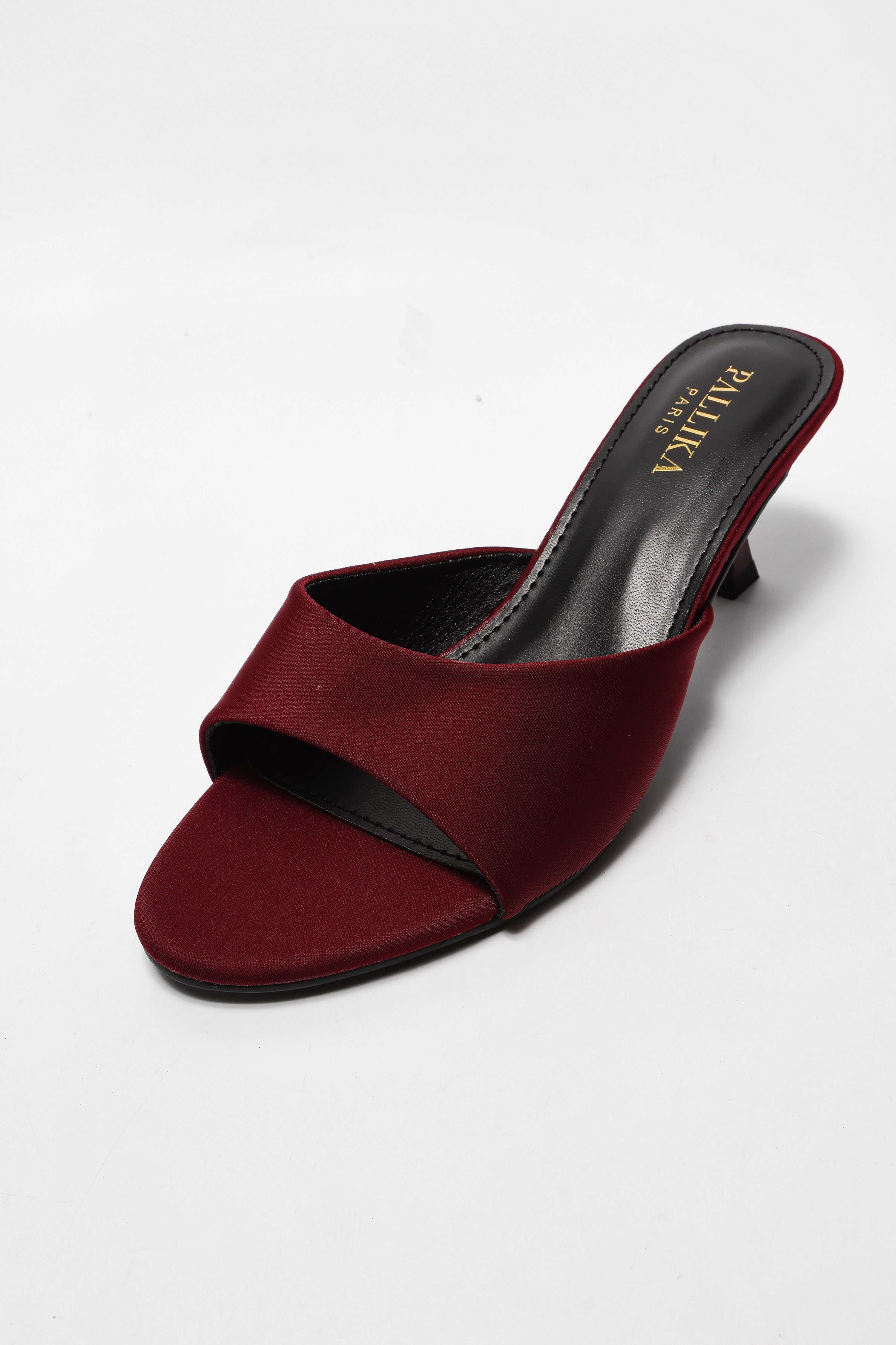 Mules - Burgundy