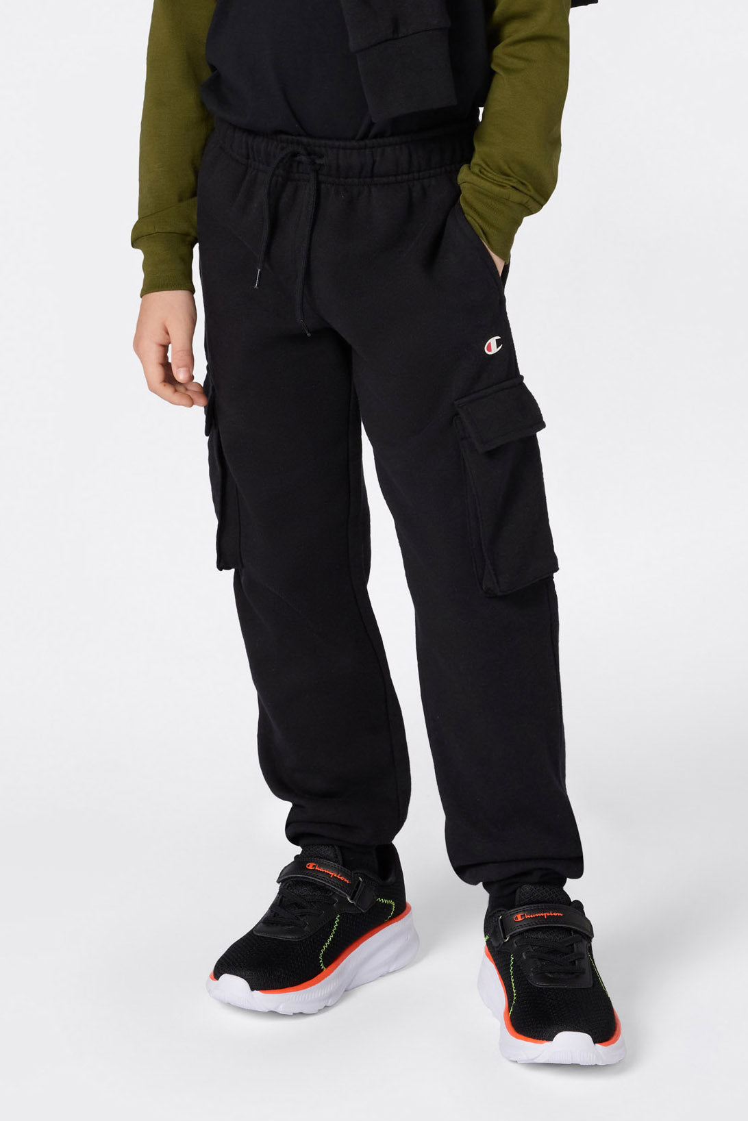 Sweat cargo trousers - Black