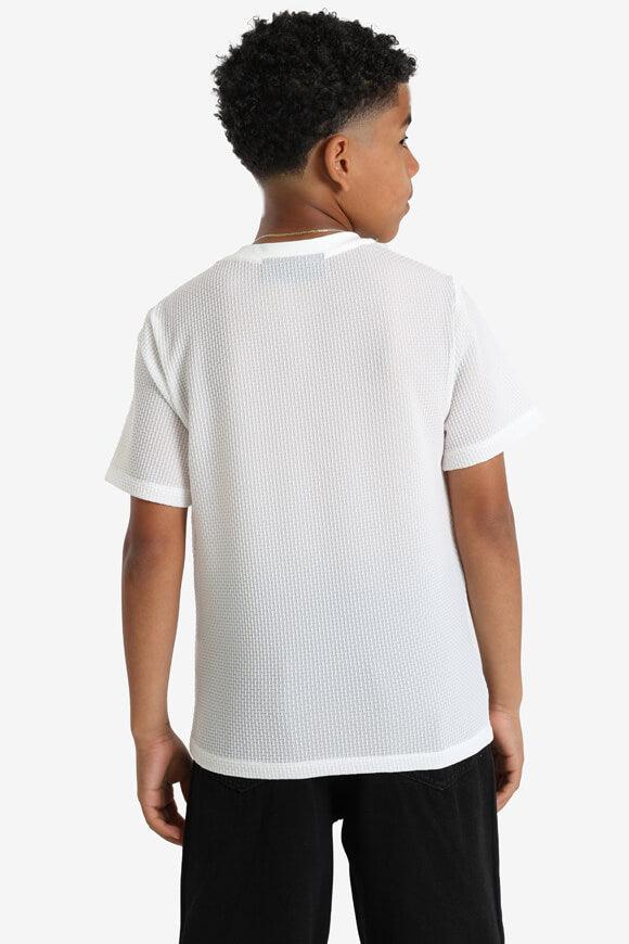 Strukturiertes T-Shirt - Offwhite