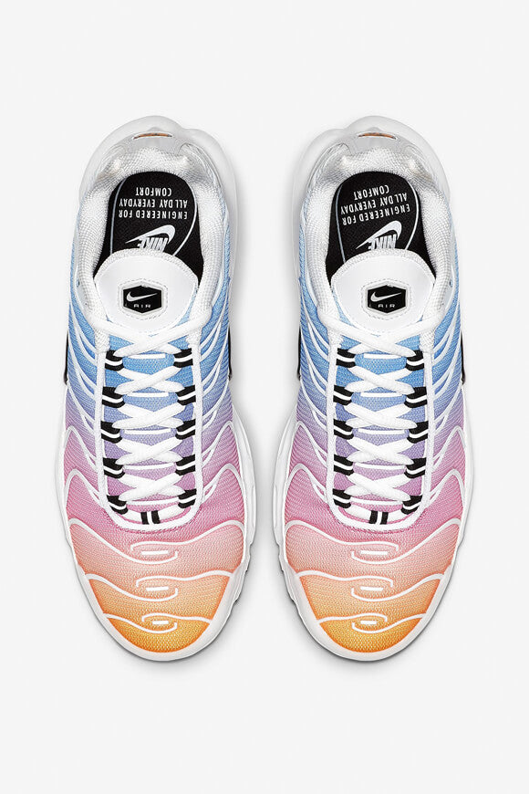 Air Max Plus sneakers - White + Black + University Blue