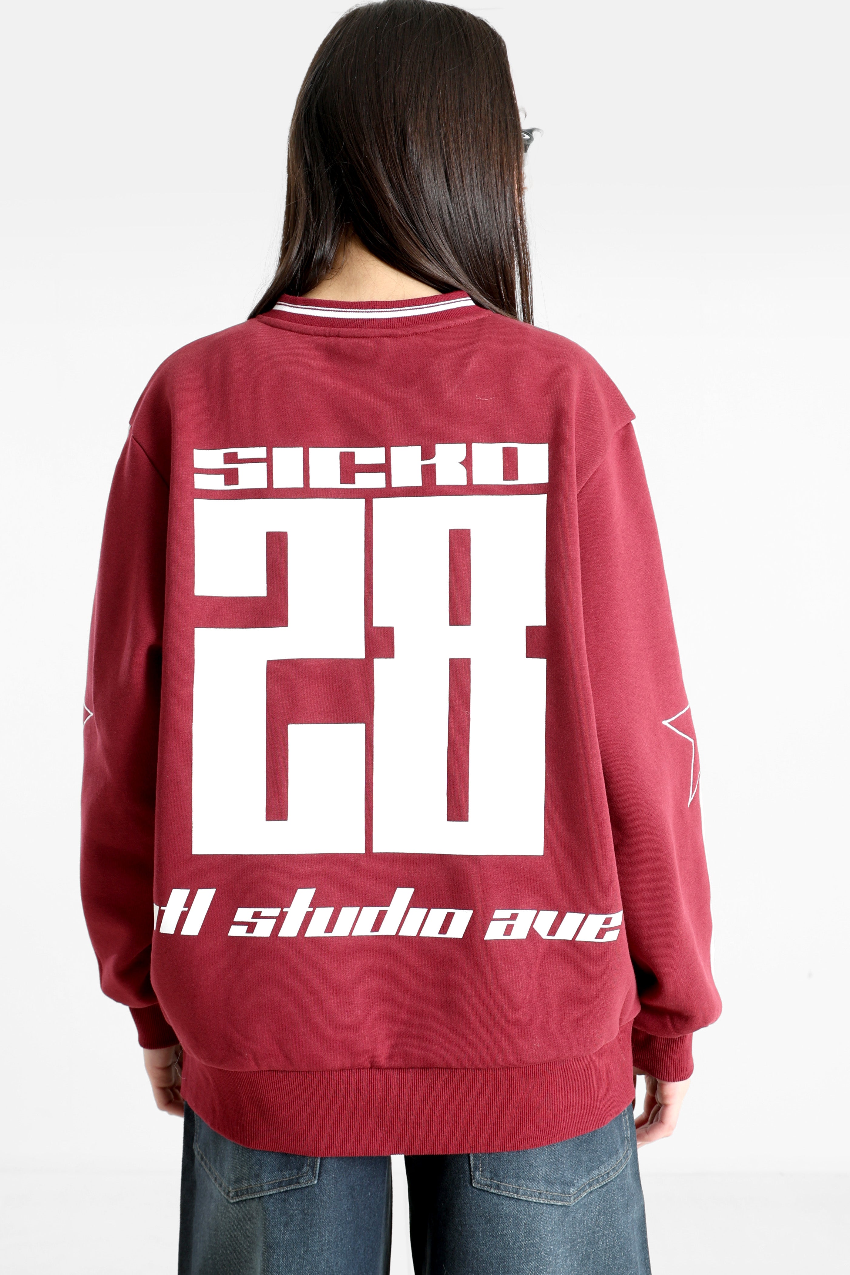 Sweatshirt - Rouge Bordeaux
