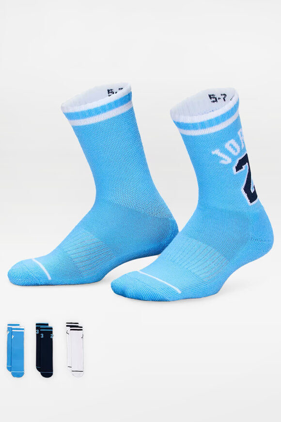 Dreierpack Socken - University Blue + Dark Navy + White