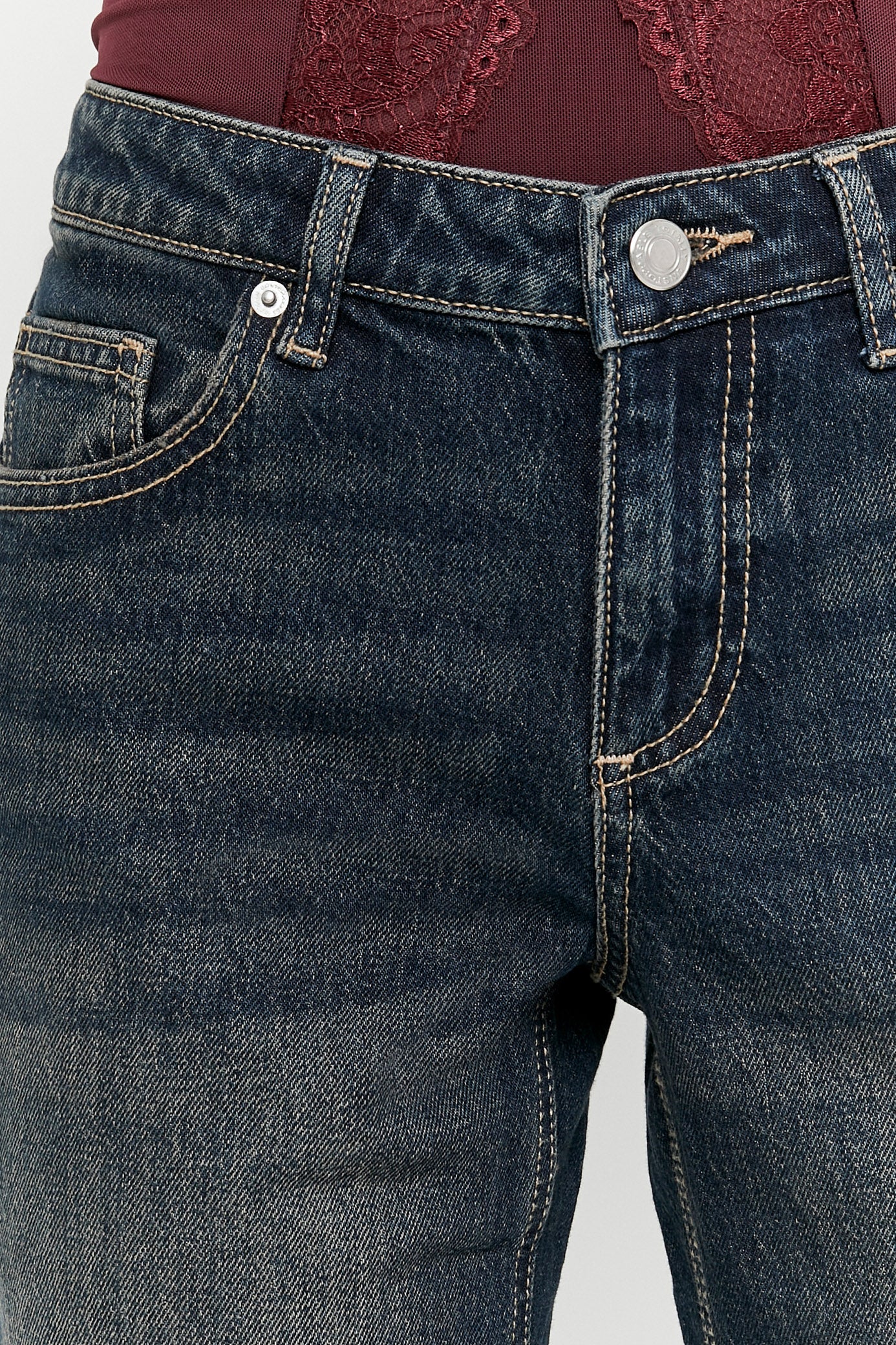 Straight leg jeans - Dark Indigo Wash